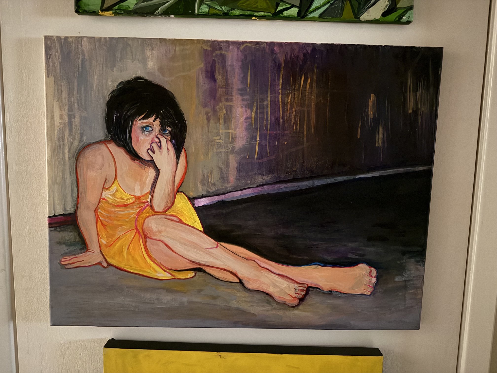 crossroads and lies (acrylic on canvas)