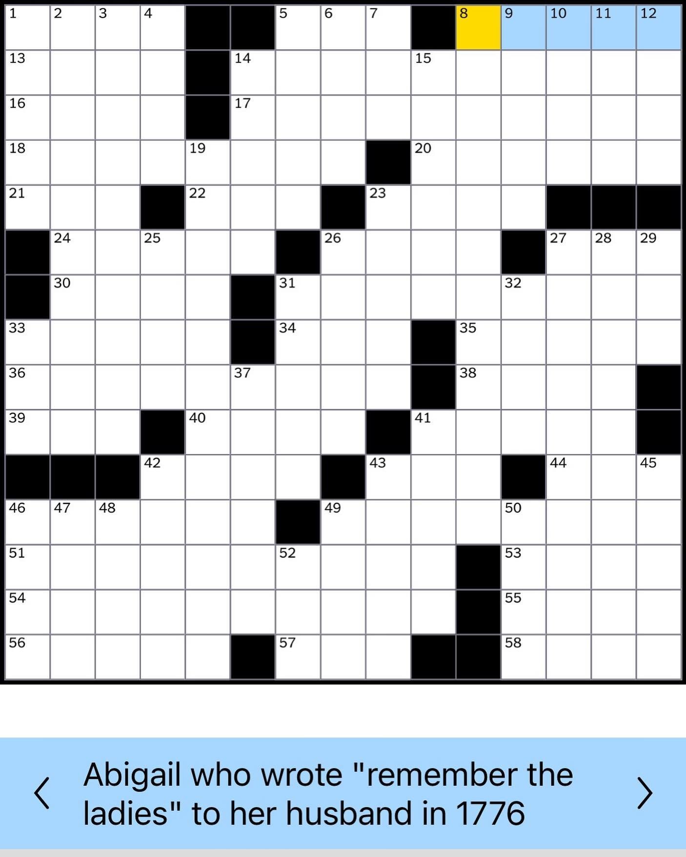 Answer revealed May 25 &amp; 27 when Julia Wolfe&rsquo;s &ldquo;Her Story&rdquo; comes to @sfsymphony.
 
#loreleiensemble #juliawolfe #herstory @bangonacan #nytcrossword