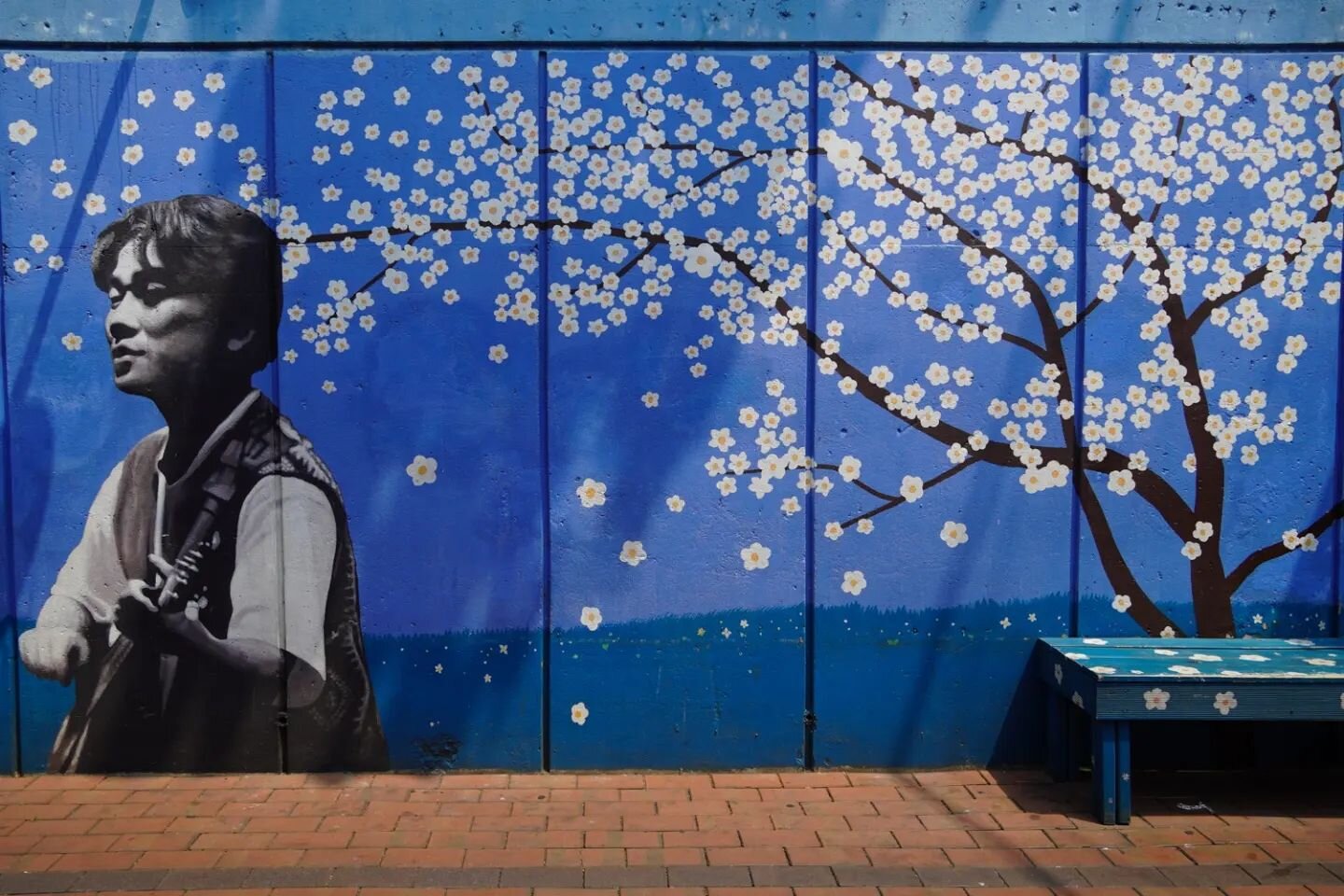 Kim Kwang-seok Road is an art and mural street in Daegu, South Korea dedicated to the incredibly successful and influential folk singer, Kim Kwang-seok. Kim became famous in the late 80s/early 90s for his songs which underlined the Korean people's co