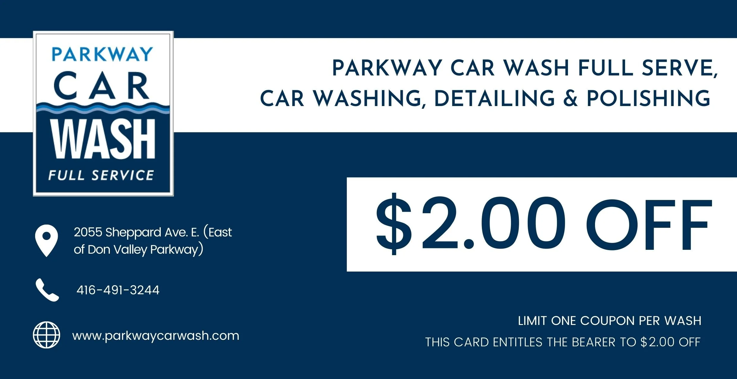 Specials — Parkway Car Wash