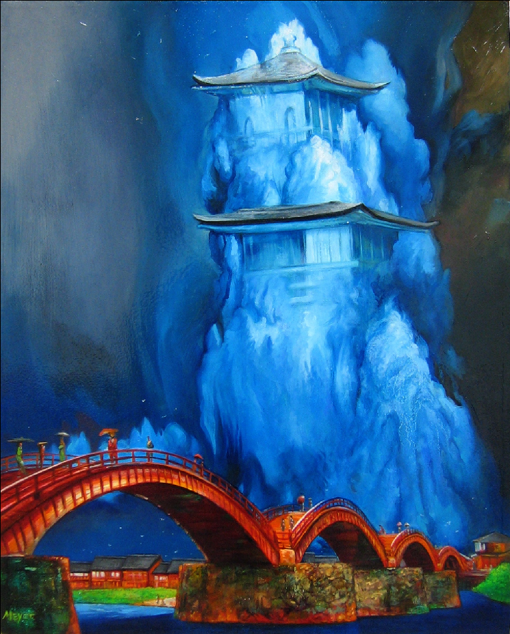 Pagoda Cloud 2 - 2009, 16x20" Oil on Canvas