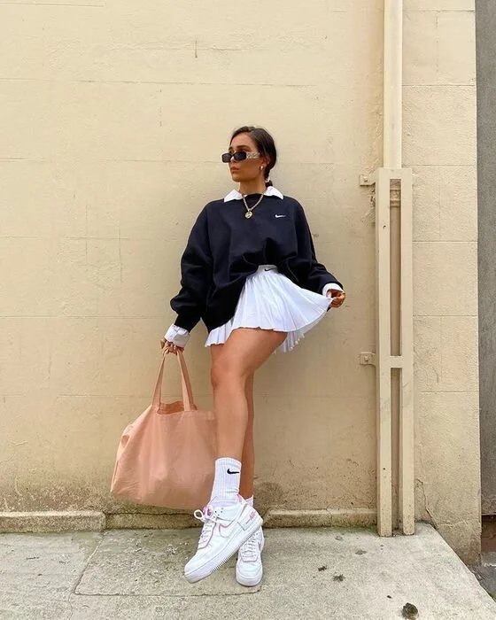 Fashion Outfits Jumper And Tennis Skirt Tennis Skirt With Sweater