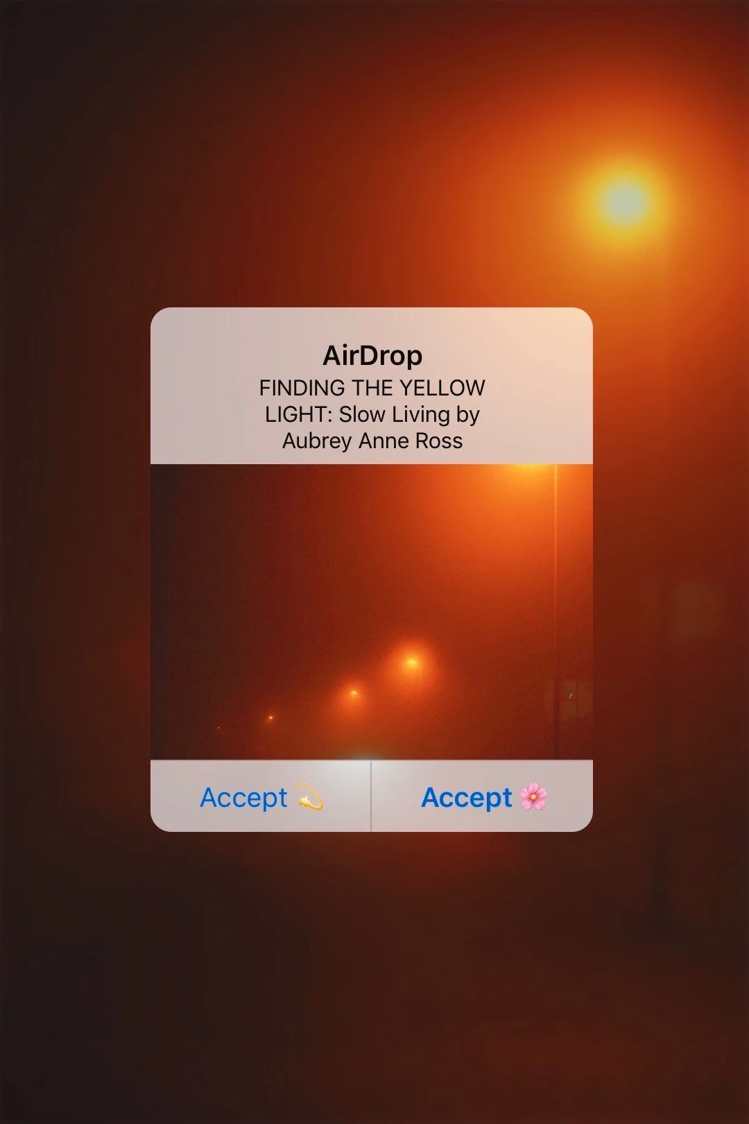 Finding the yellow light: slow living