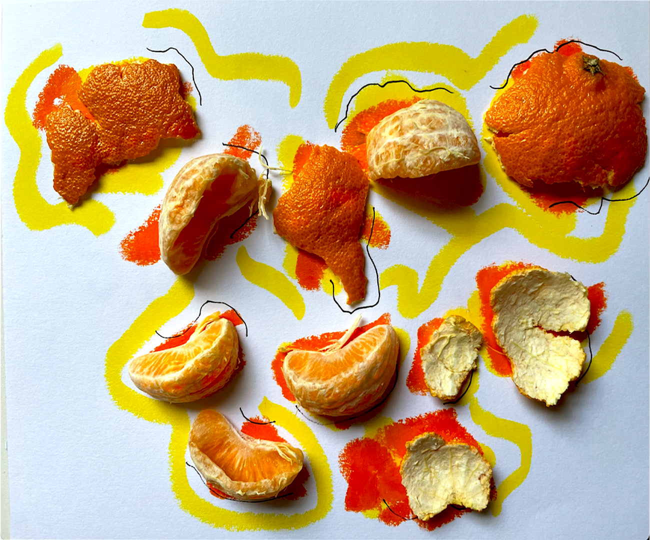 Orange Peel In Pieces
