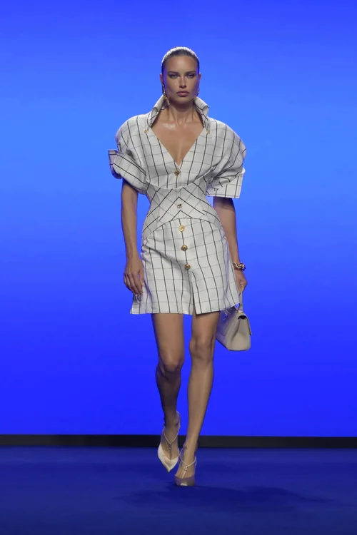 schiaparelli blue dress Kylie Jenner Royal Blue 2022 Schiaparelli Show Dress