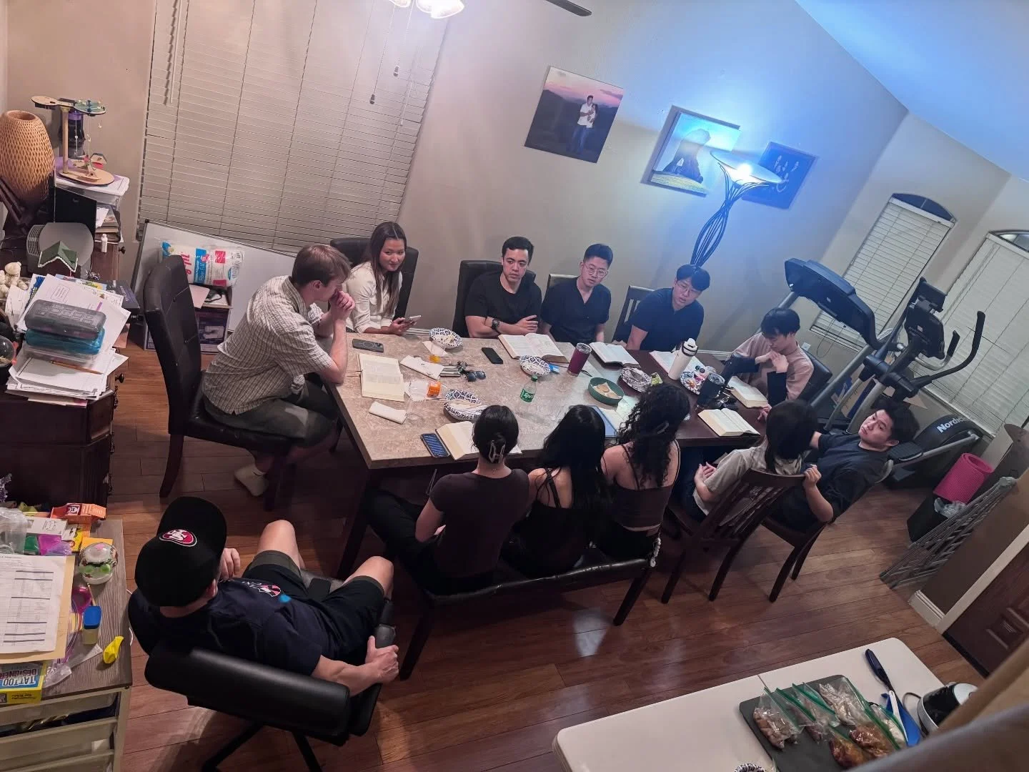 Some pictures from our Young Adult Group tonight.  Other small groups will not meet this week! Look forward to seeing everyone at Good Friday service at 7:30pm.