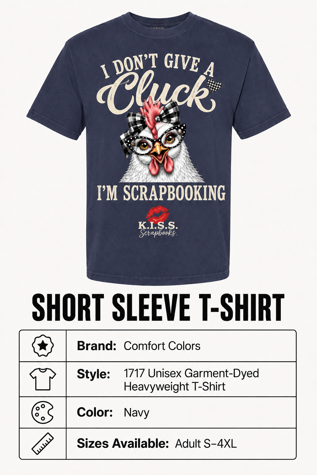 Don't Give a Cluck Comfort Colors Short Sleeve