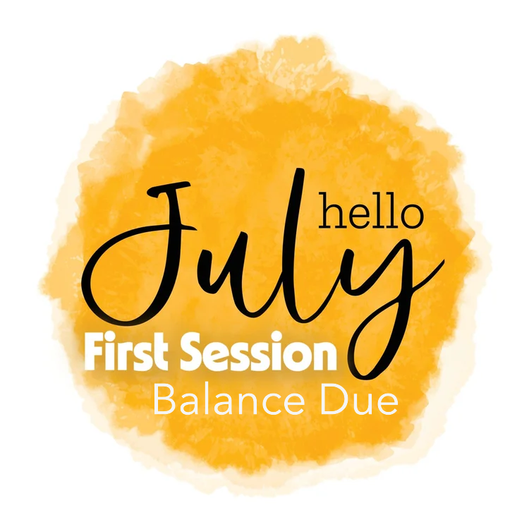 July 1st Session 2026 Branson Balance Due (Sunday-Wednesday)