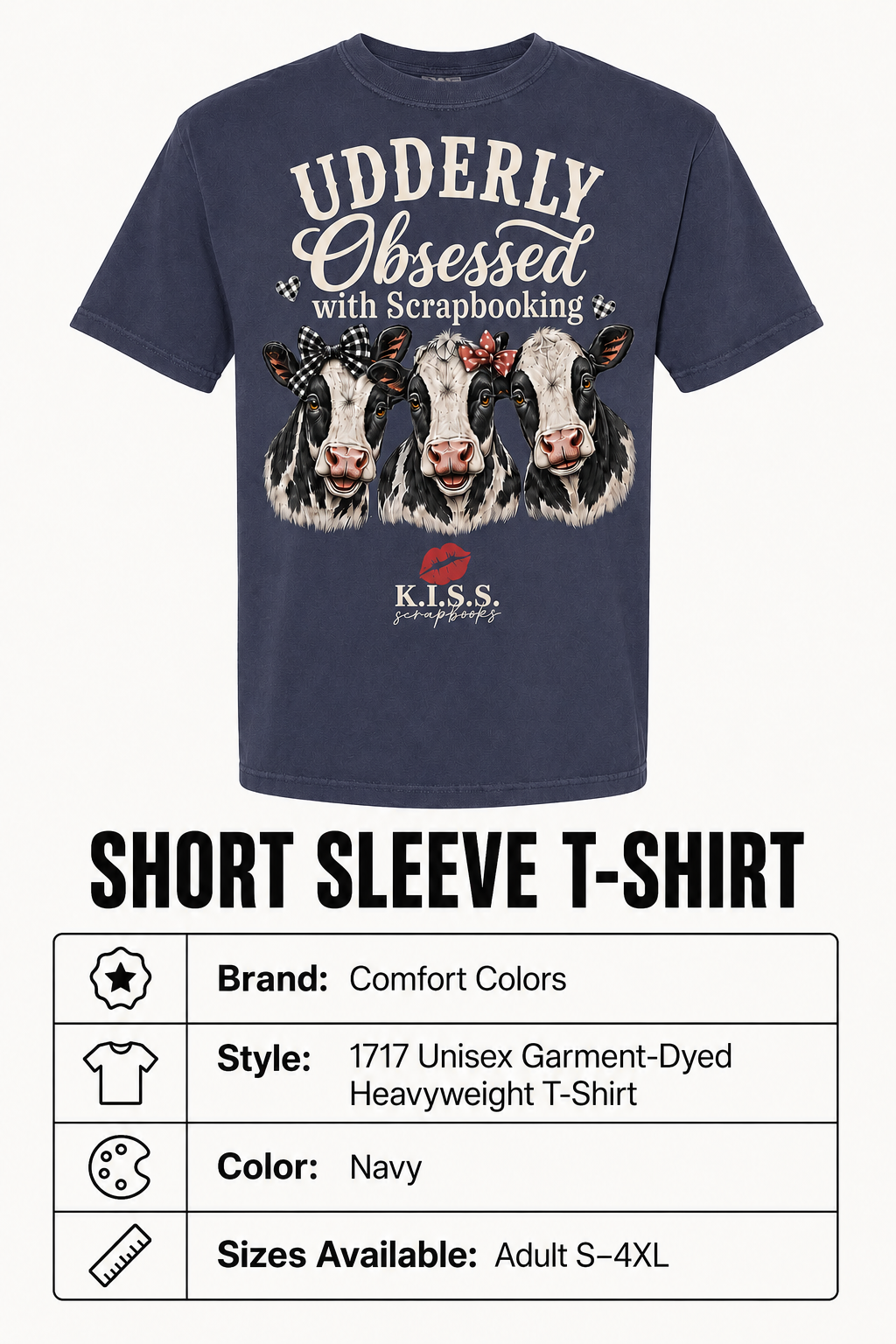 Udderly Obsessed Comfort Colors Short Sleeve