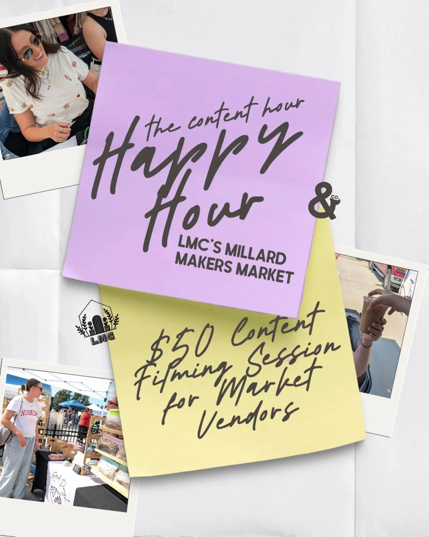 Remember that collab we talked about last month? 👀

@local_makers_collective x @theandcostudio are teaming up to being the Millard Makers Market vendors content filming+photos at the event!

During select markets, Chelsi from The And Co. Studio will