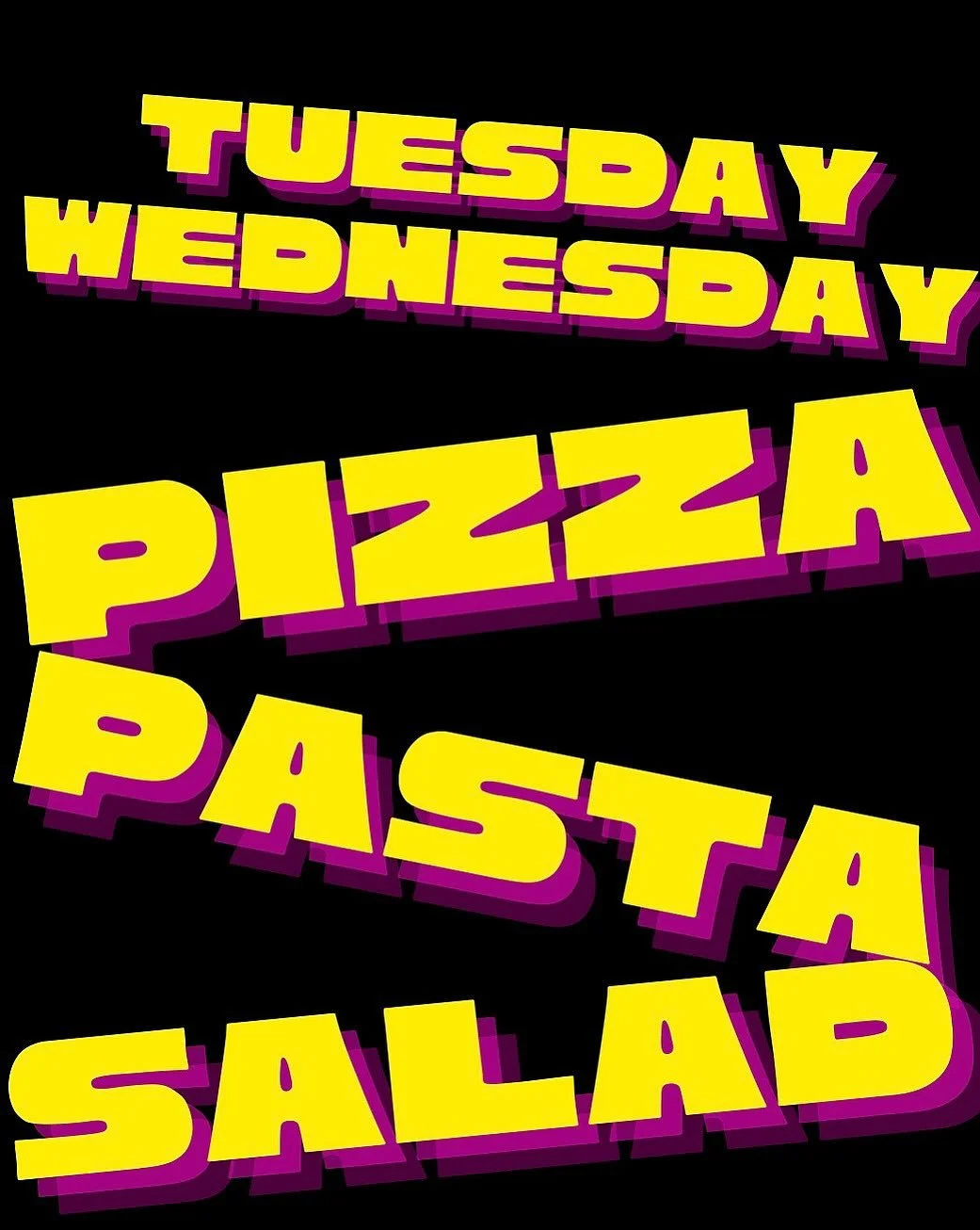 IT&rsquo;S BEEN A HUGE MONTH WITH LOTS OF STAFF ON TO NEW AND EXCITING ADVENTURES. WE HAD TO POSTPONE THE TUESDAY WEDNESDAY SPECIAL BUT IT&rsquo;S BACK. ANY PIZZA, SPAGHETTI AND MEATBALLS OR SPAGHETTI AND RED SAUCE WITH VEGAN SAUSAGE, AND A KALE CAES