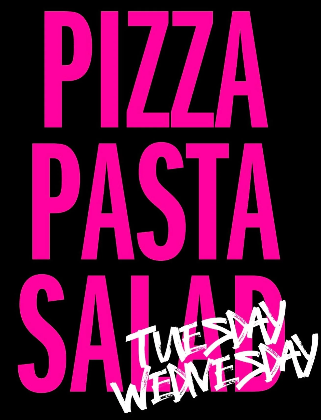 WE ARE GOING TO RUN THE PIZZA PASTA SALAD SPECIAL THIS WEEK FOR YHE LAST TIME THIS YEAR SO TAKE ADVANTAGE WHILE YOU CAN

ANY PIZZA
KALE CAESAR
SPAGHETTI AND MEATBALLS OR VEGAN MEAT SAUCE

#pizza#eastowngr #uptowngr