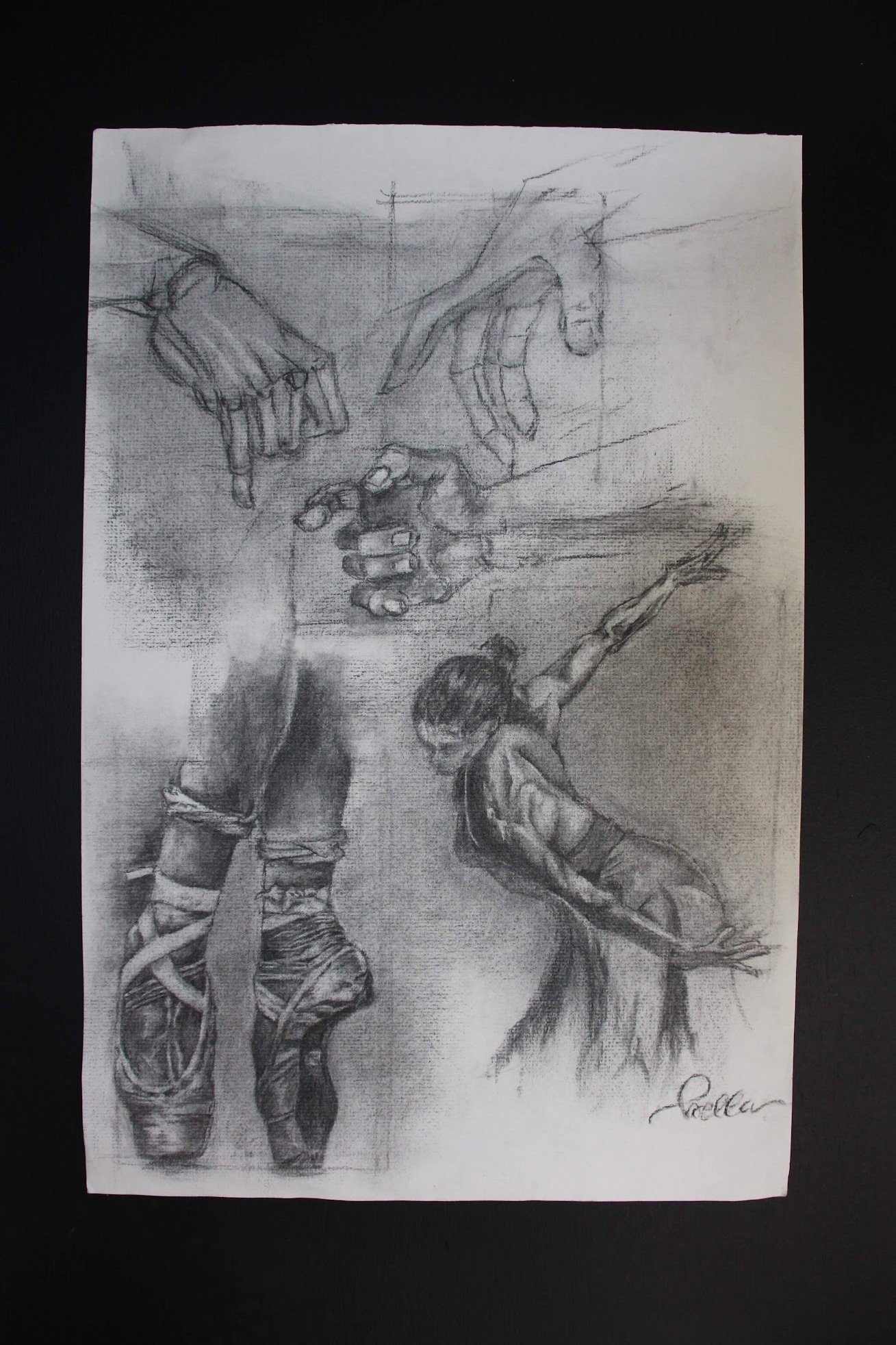 Charcoal on Paper
30x45 cm
"Dance Dissected"