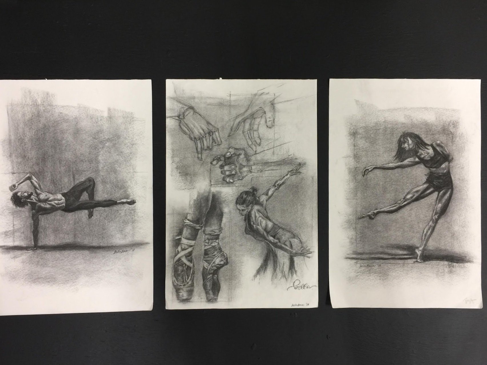 Charcoal on Paper
30x45 cm
"Dance"