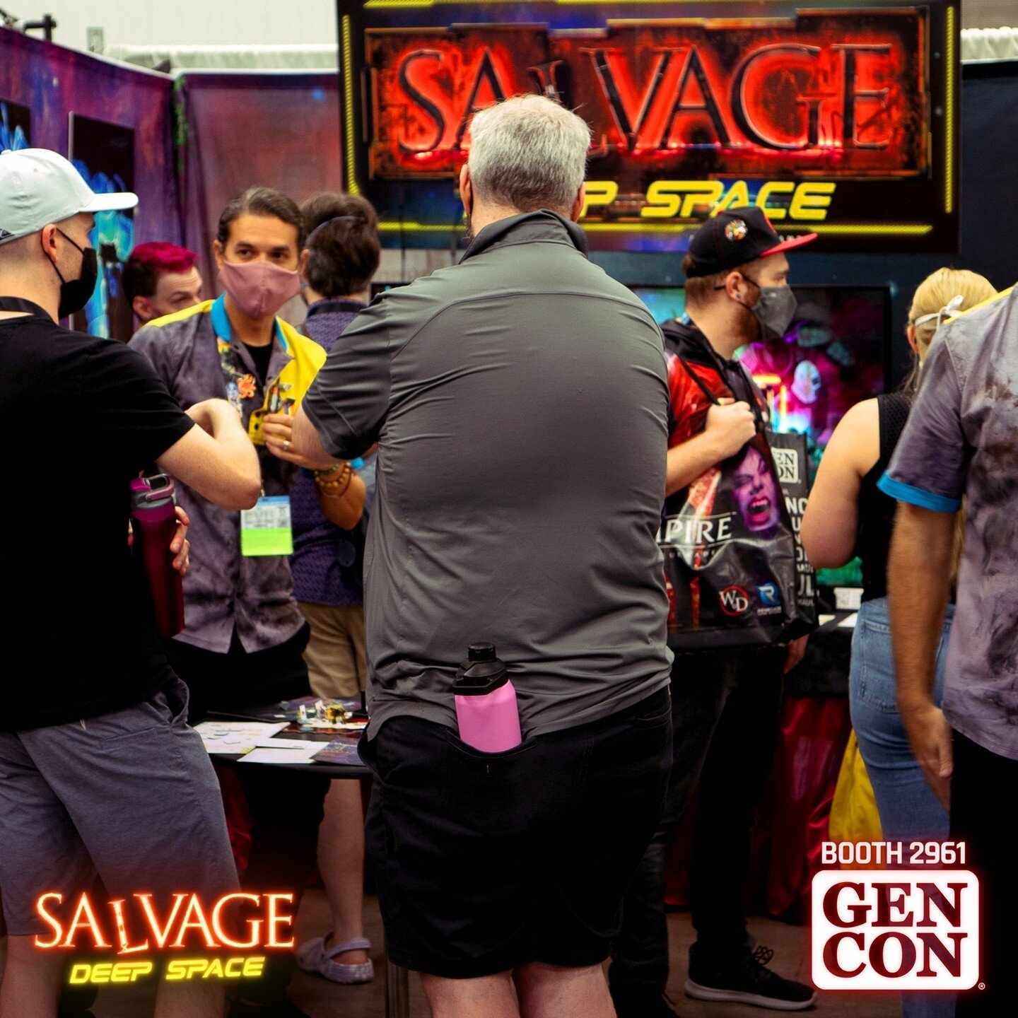 In case you missed us at #GenCon2022, here are some photos from our booth! We had an incredible time, and hope to make more friends next year! #SALVAGEDeepSpace #tabletopgaming #announcement #boardgames #exosuits #roleplaying #cyberpunk #game

Photos