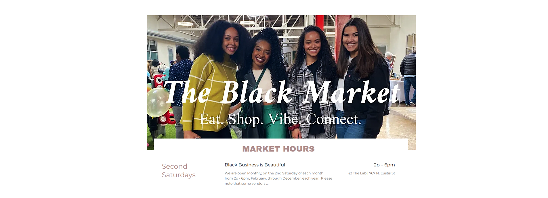 Come Visit Us at the Black Market!