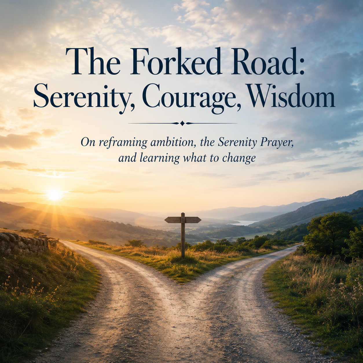 The Forked Road: Serenity, Courage, Wisdom