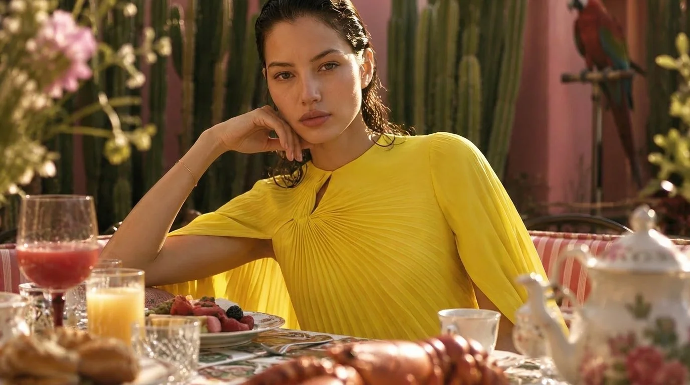 THE OUTNET AI fashion campaign in Mexico by photographer and AI artist Alessia Moccia.