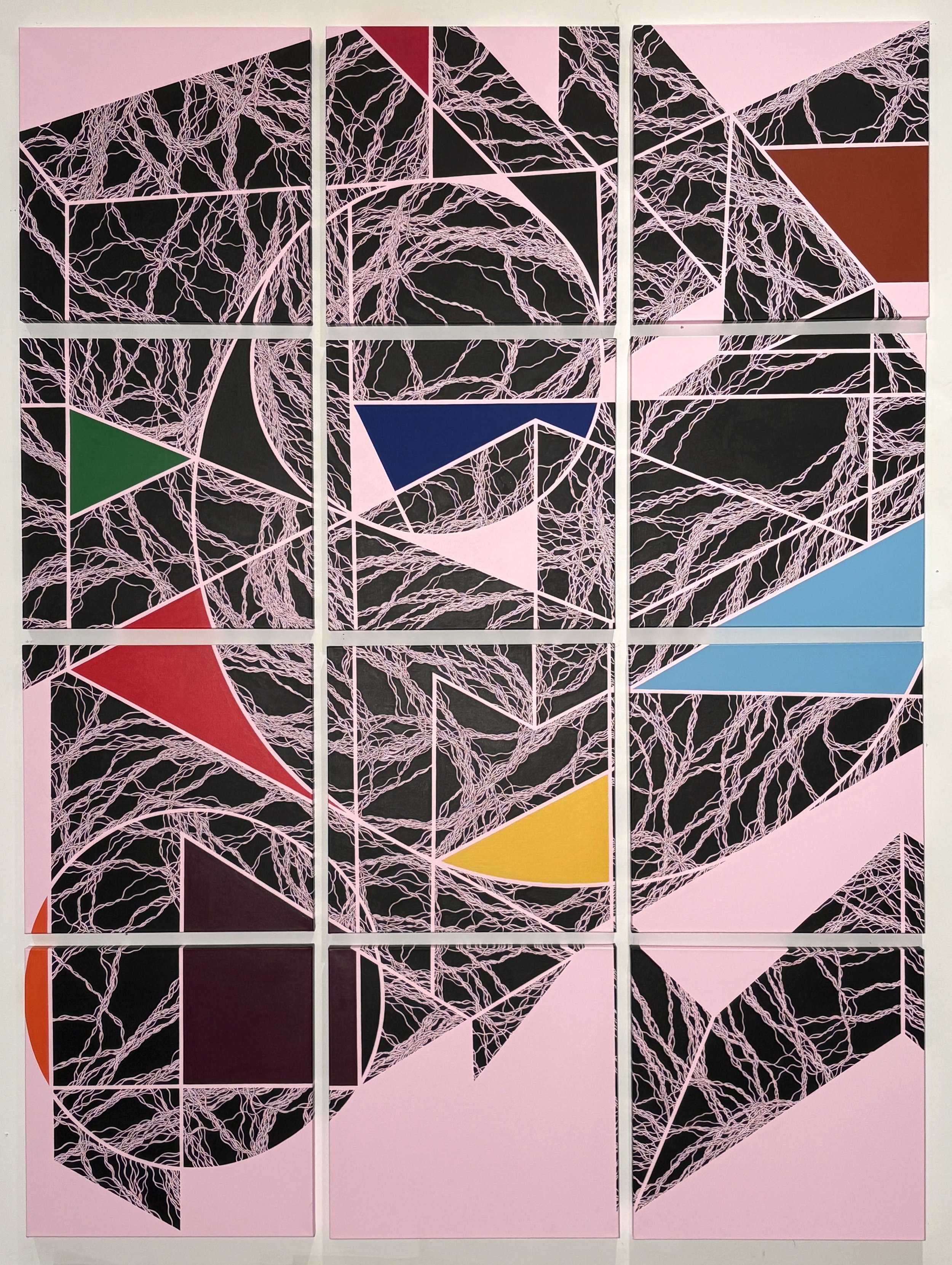 Owen's Corners, 100" x 75", Acrylic on Canvas, 2024