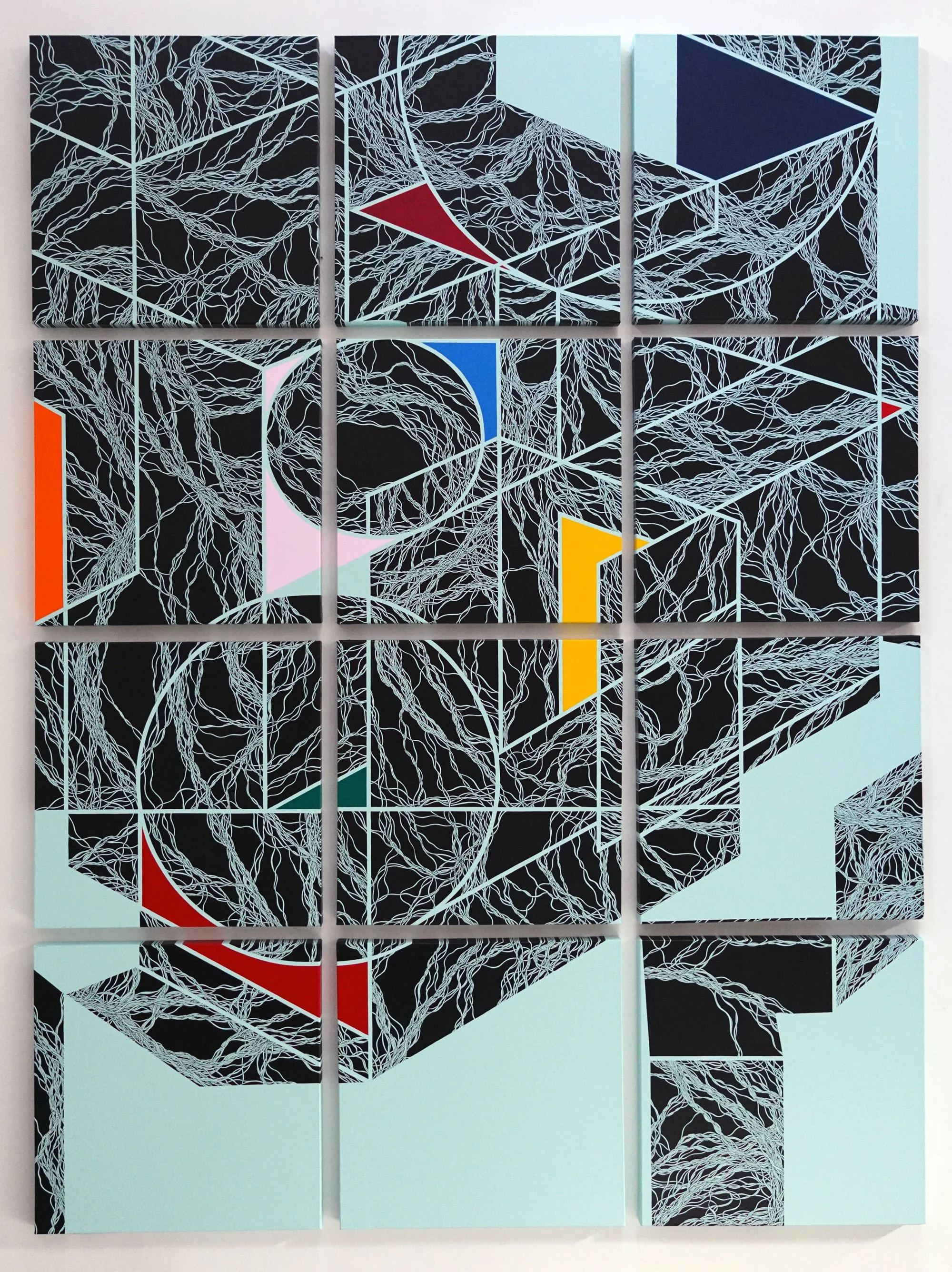 Paint Me a River, 83" x 62", Acrylic on Canvas, 2024