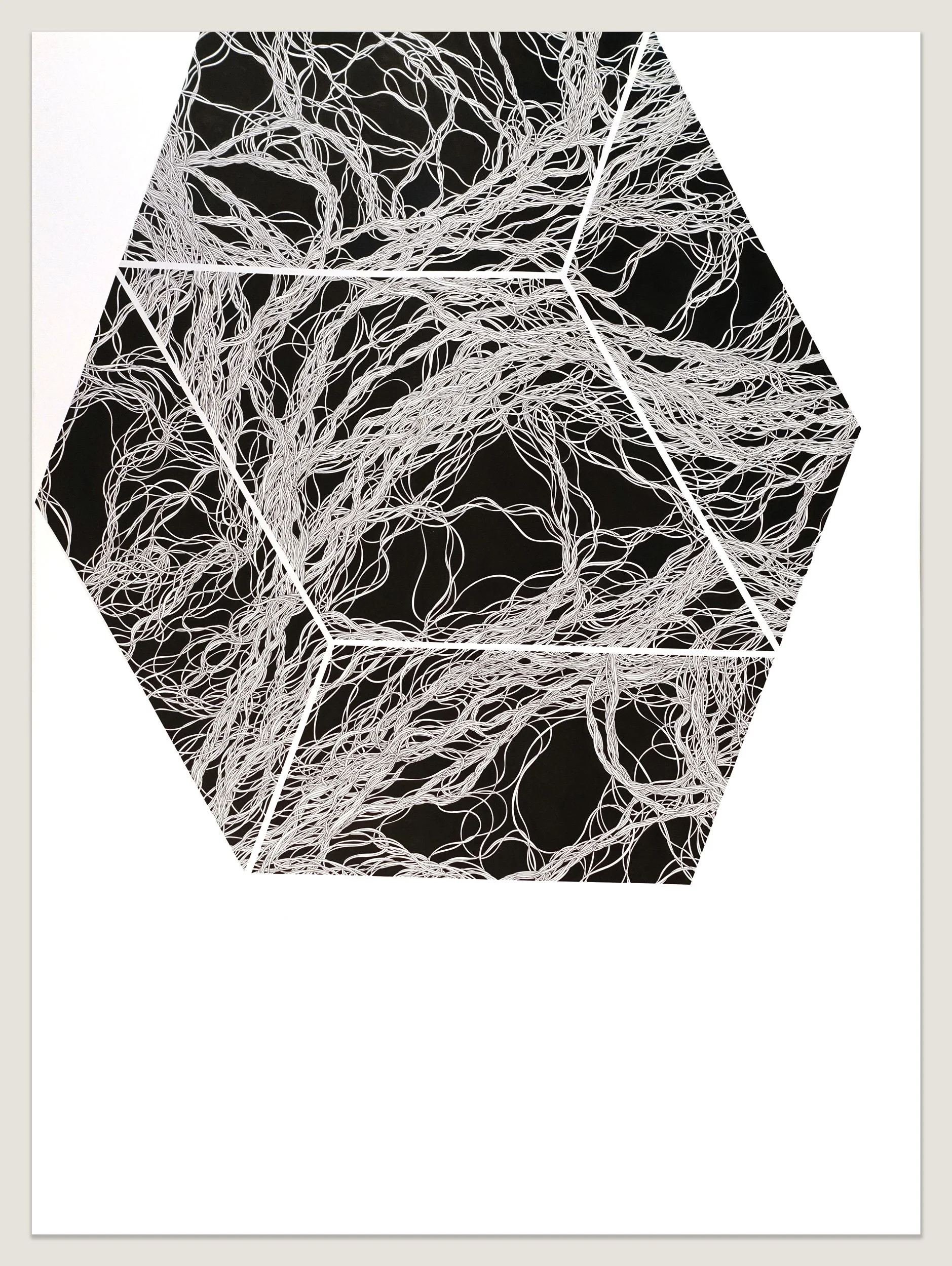 Chatterbox (5520), 40" x 30", Ink on Paper, 2022