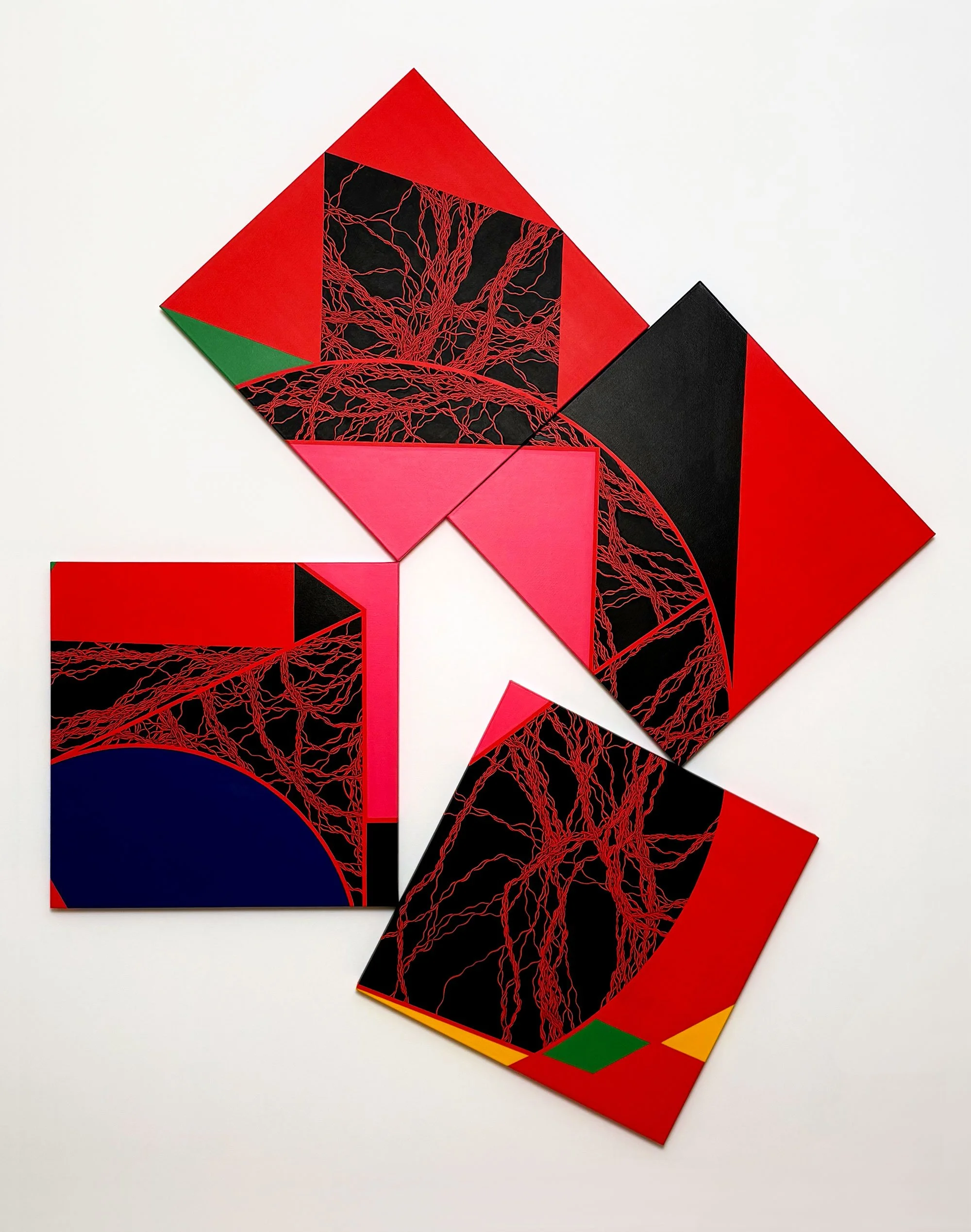 Day & Night, 76" x 61", Acrylic on Canvas, 2025