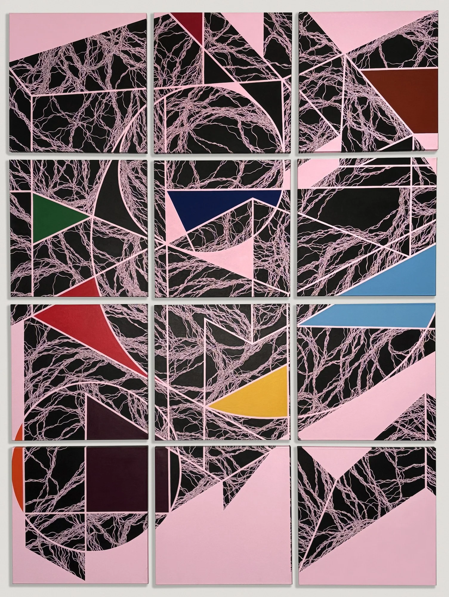 Owen's Corners, 100" x 75", Acrylic on Canvas, 2024