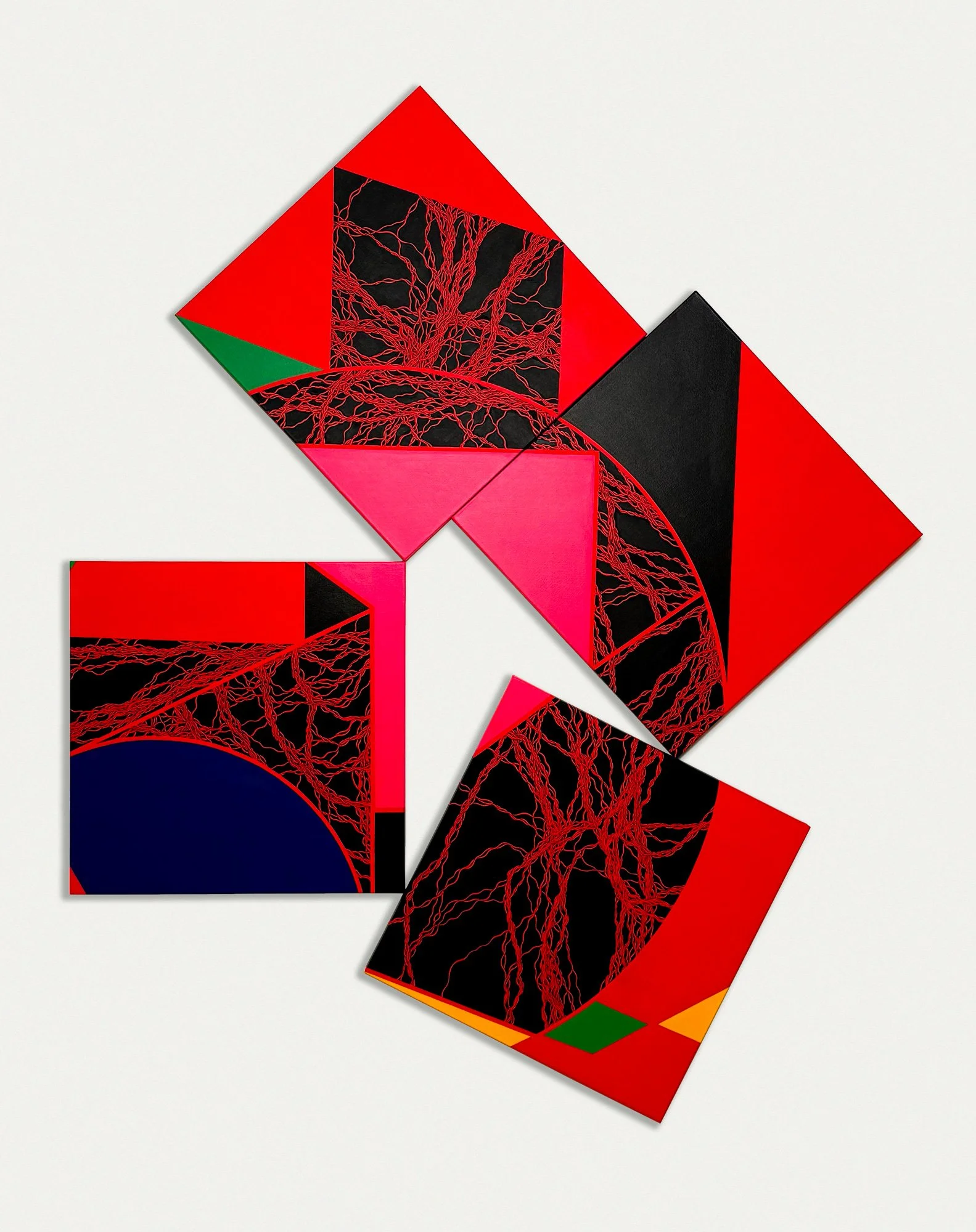 Day & Night, 76" x 61", Acrylic on Canvas, 2025