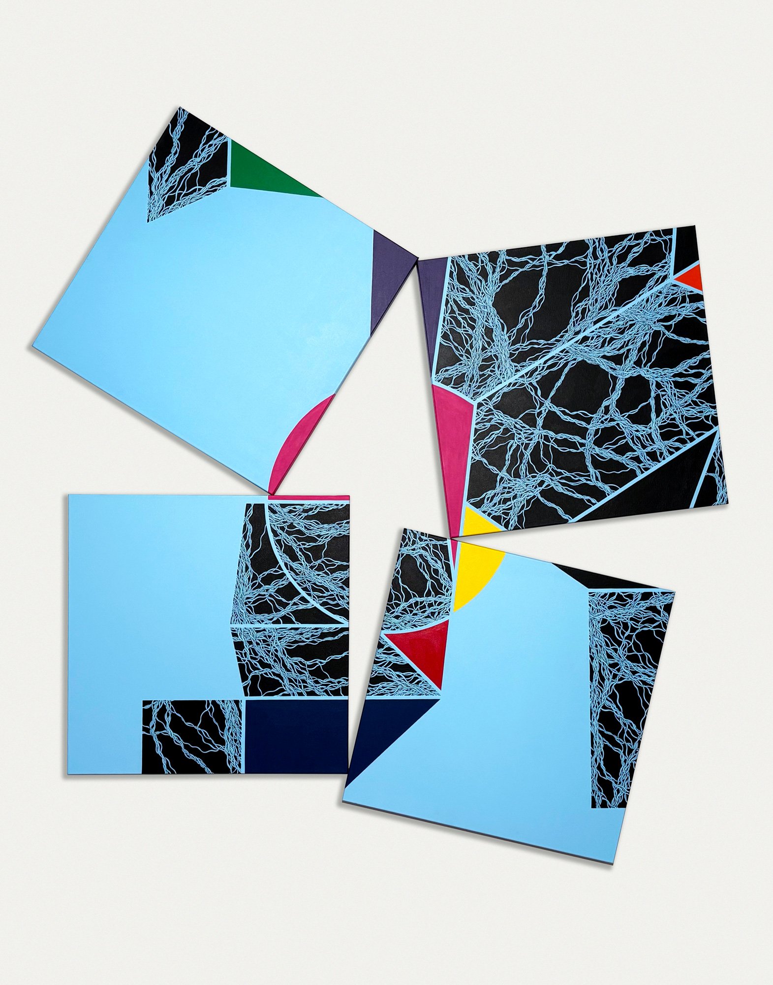 Nothing Breaks, 64" x 60", Acrylic on Canvas, 2025