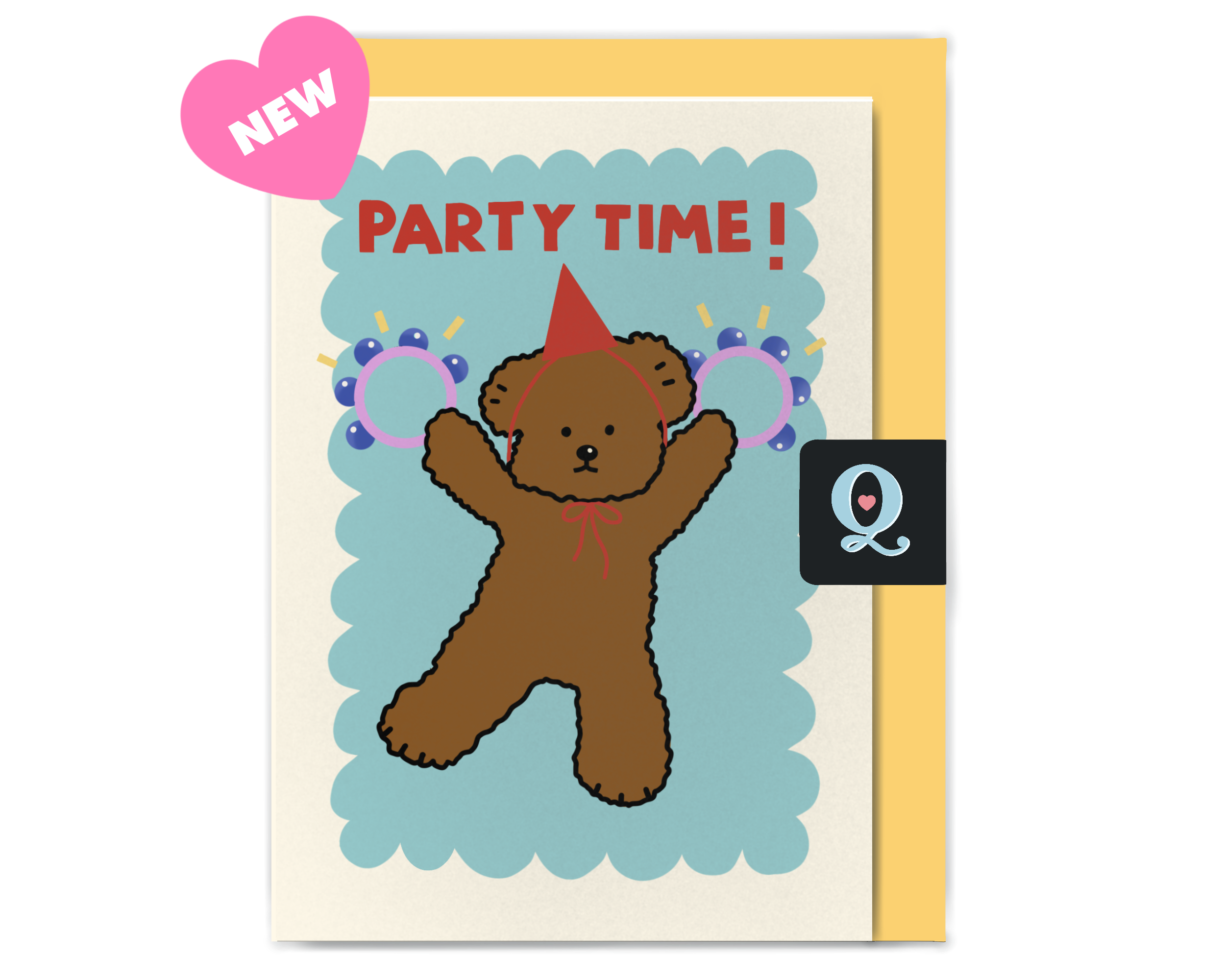 NEW Dancing Party Bear Birthday Card