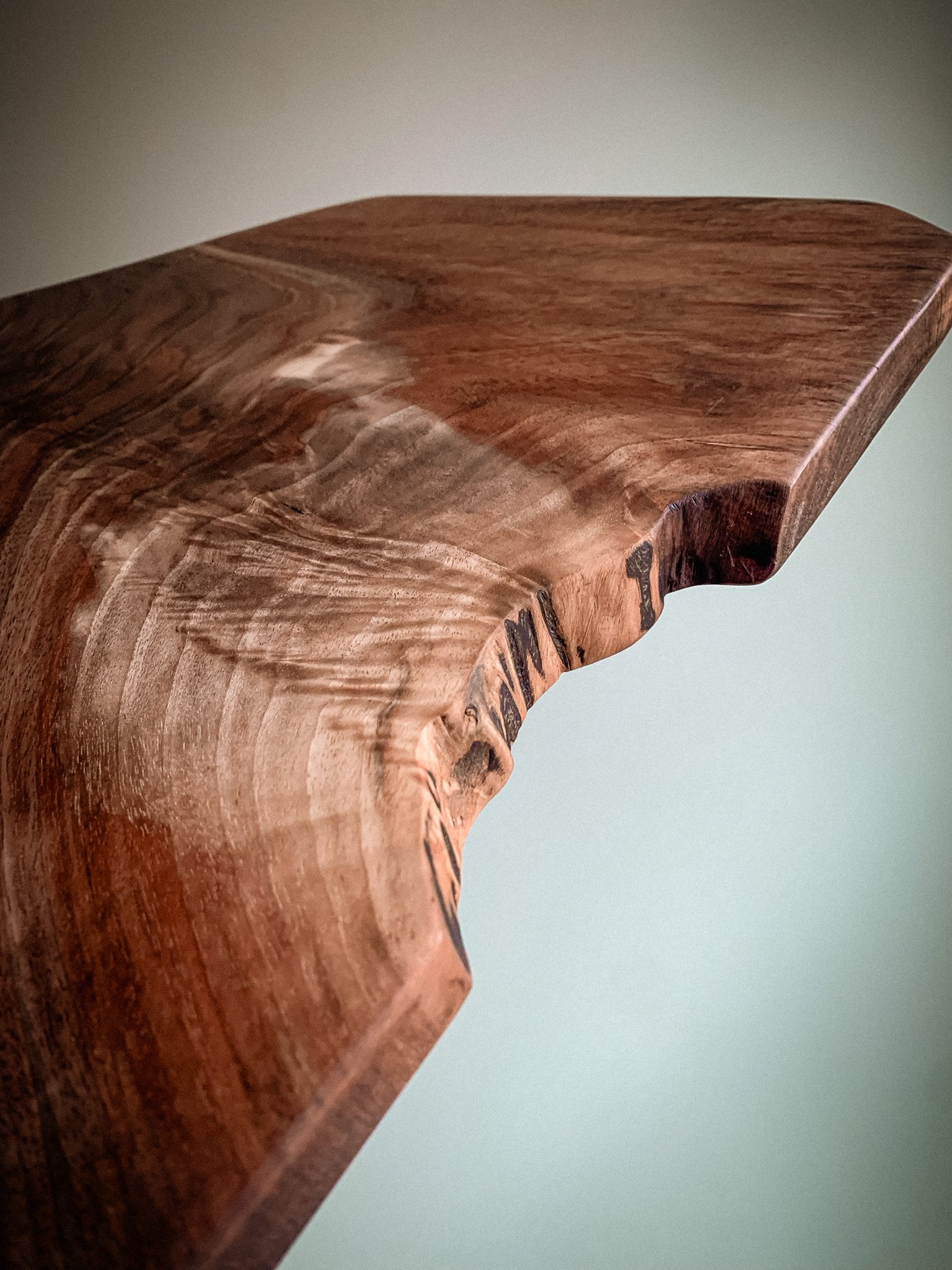 Natural Shaped Walnut with Crotch Live Edge 