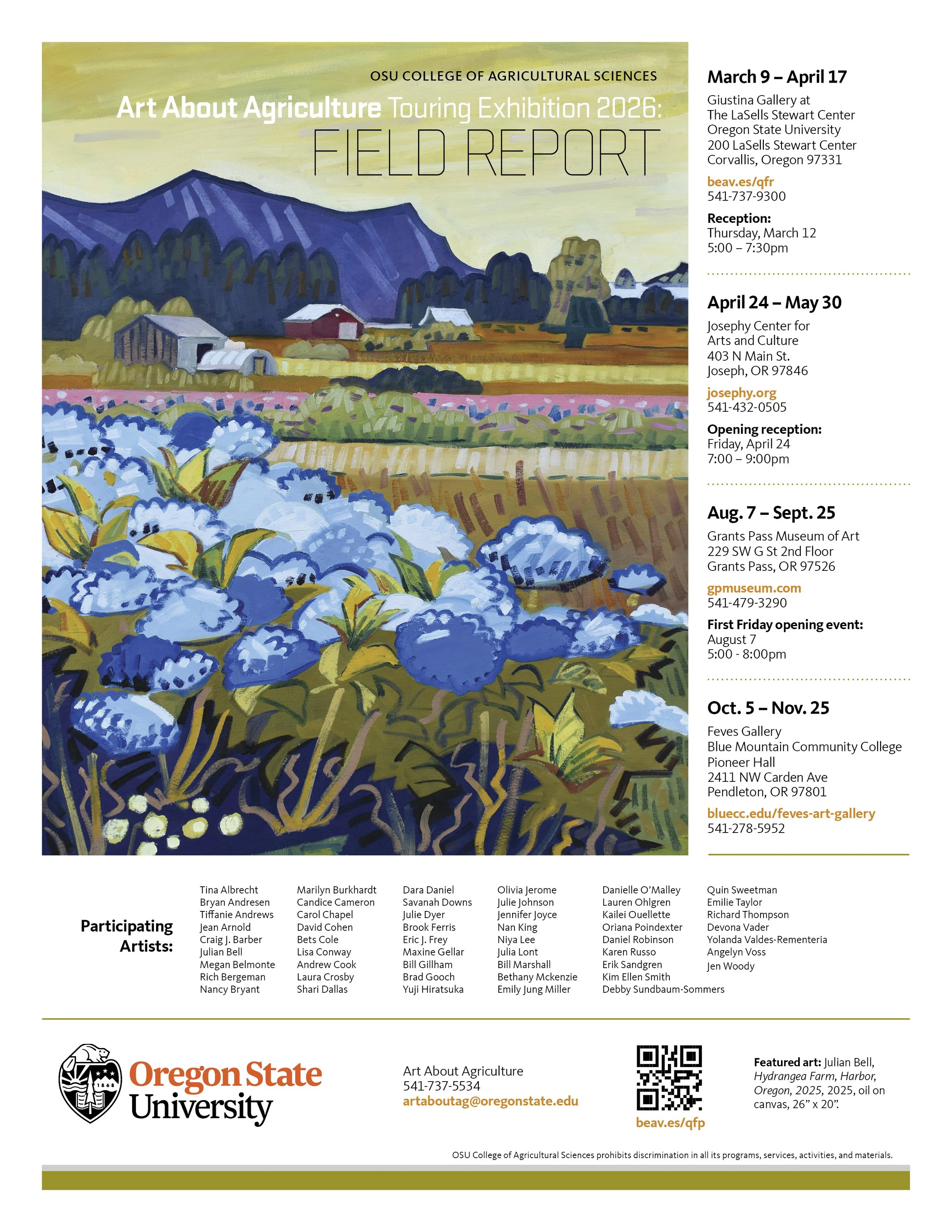 Art About Agriculture Touring Exhibition 2026