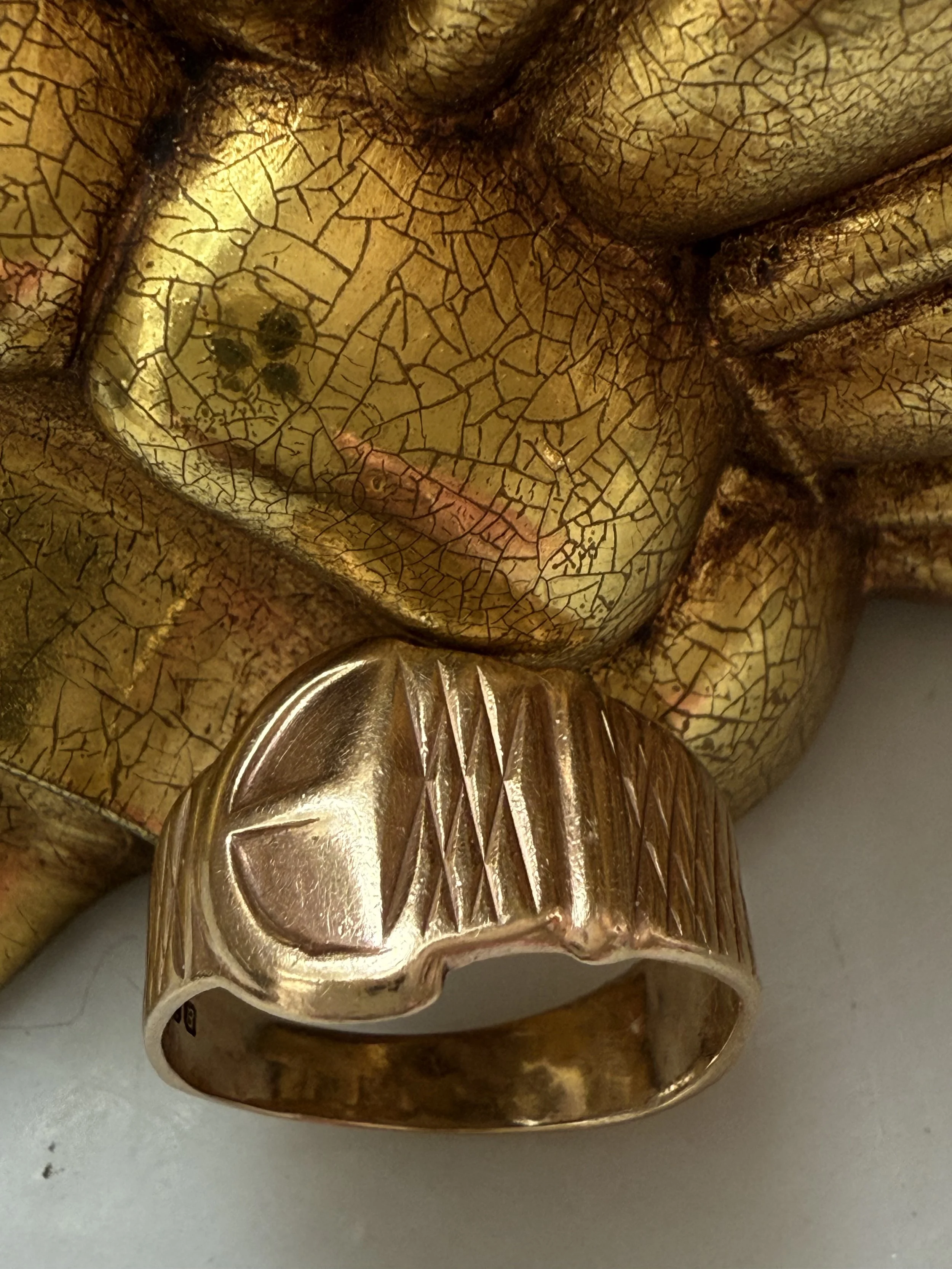 Early 20th century 9k buckle ring