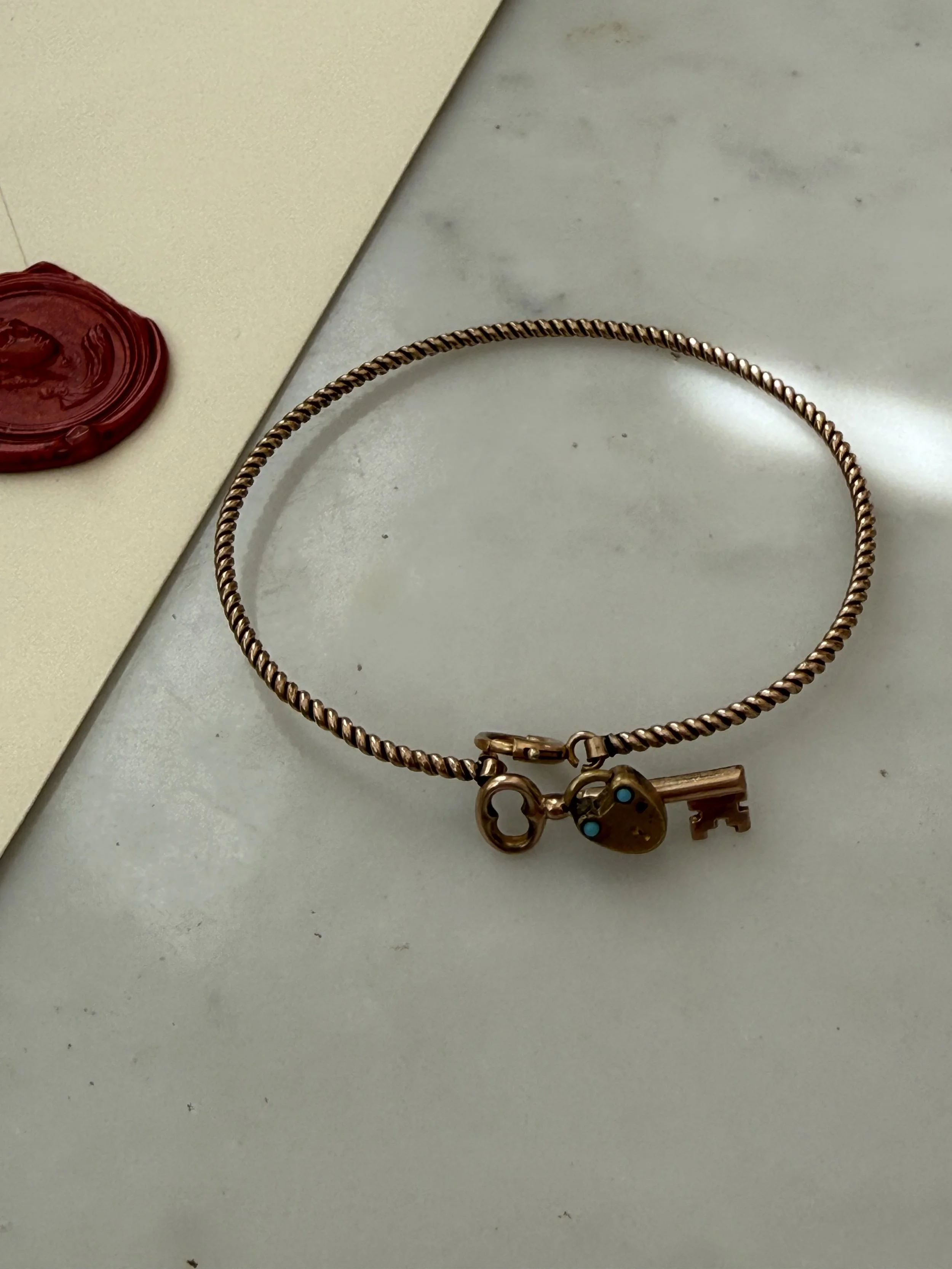 Victorian pad-lock bracelet