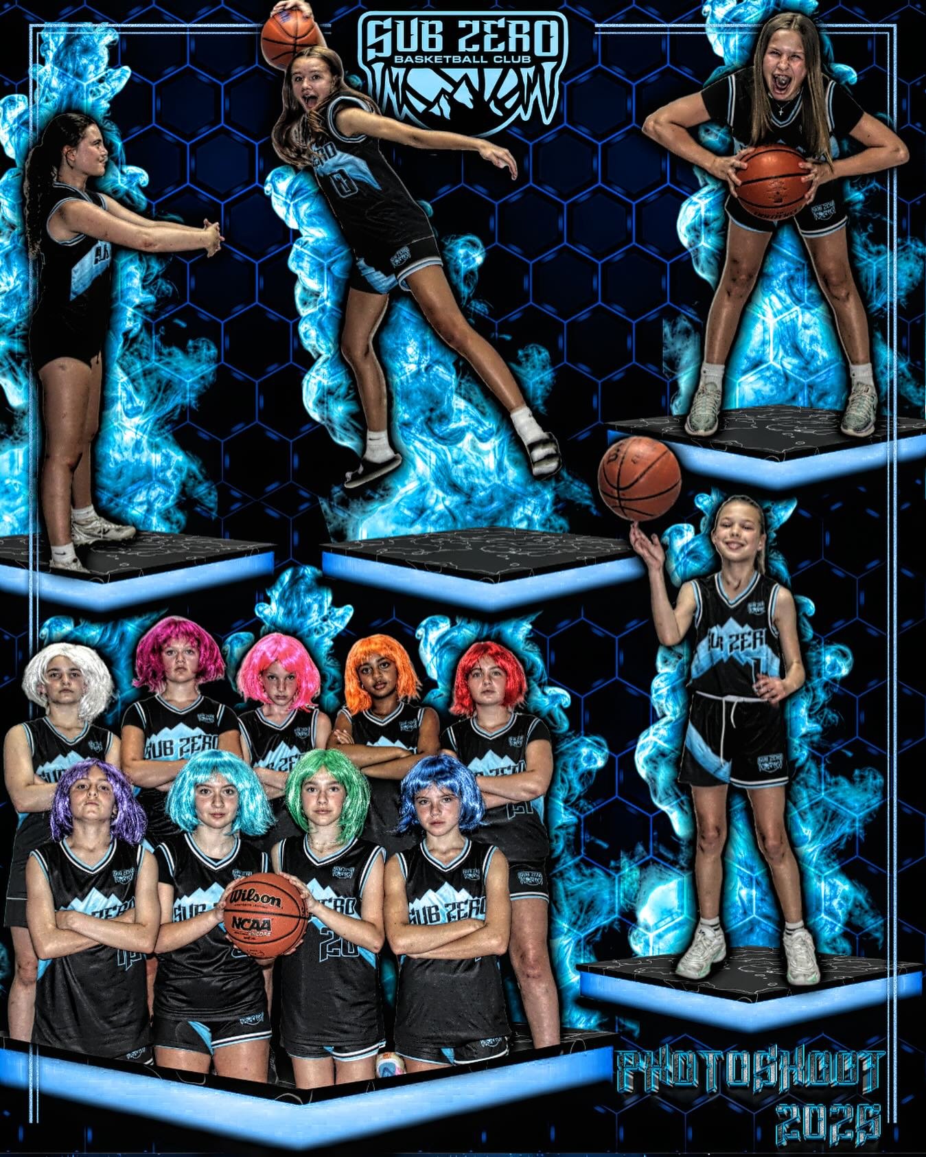 Frozen in the frame. Fierce in the game! Big energy and bigger goals for these girls! Sub Zero Girls Photoshoot 2025. #icequeens❄️👑 #girlsgotgame