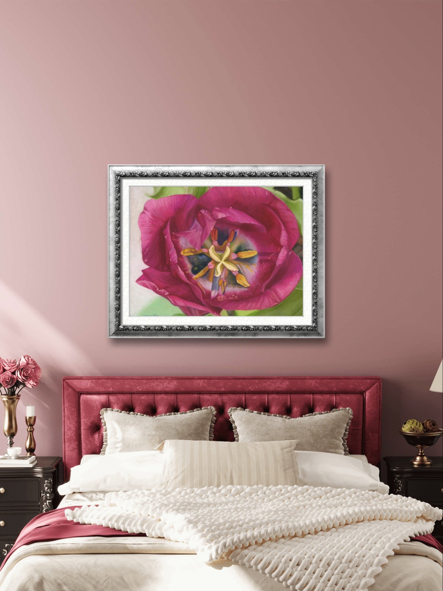 landingzone_purple_tulip_pastel_painting_giclee_print_wall_art3.JPG
