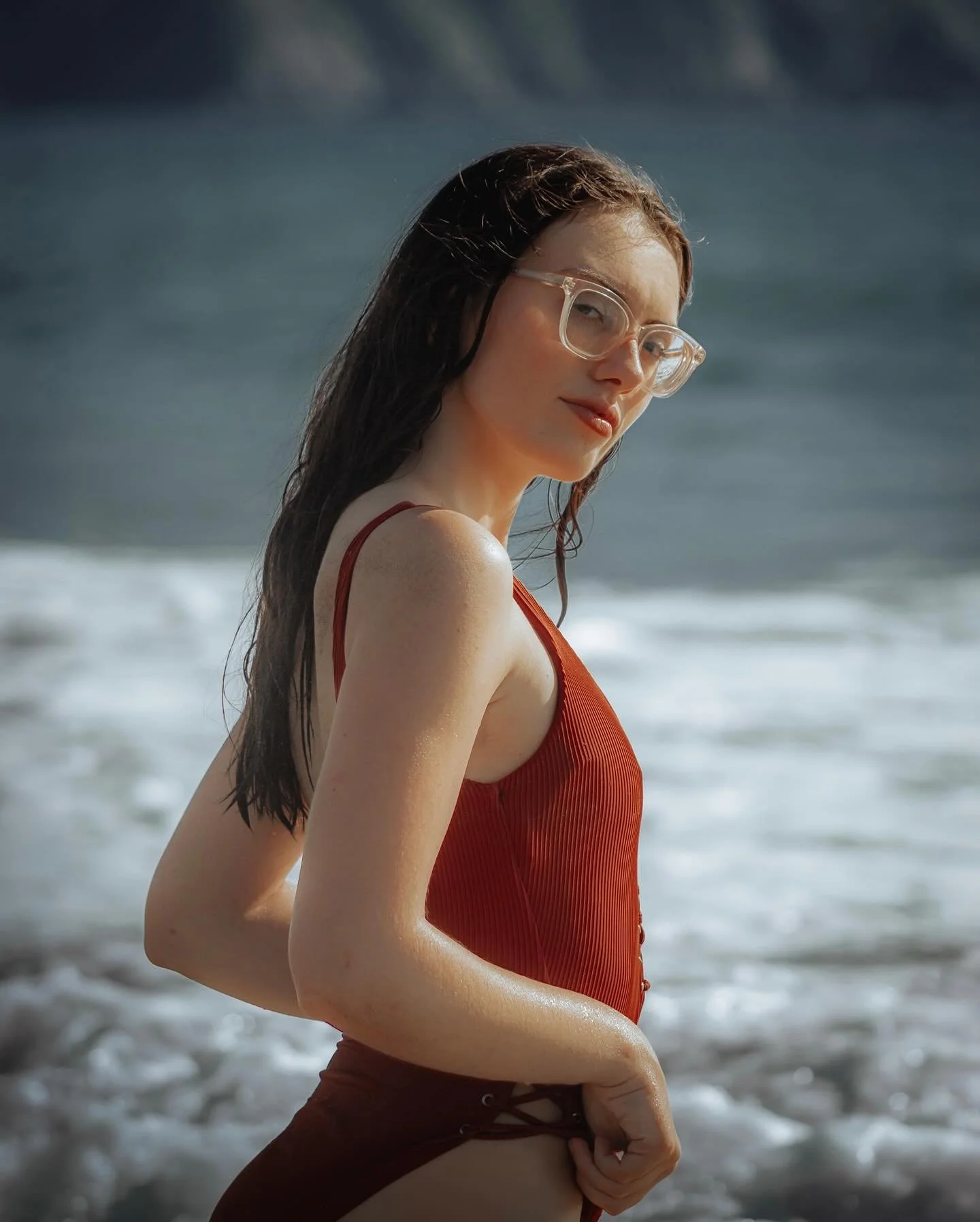 S E A S H O R E // See the tide change&hellip;
.
.
.
.
.
#beach #swimsuit #portraitphotography #coast #summer #sea #swim #tanning