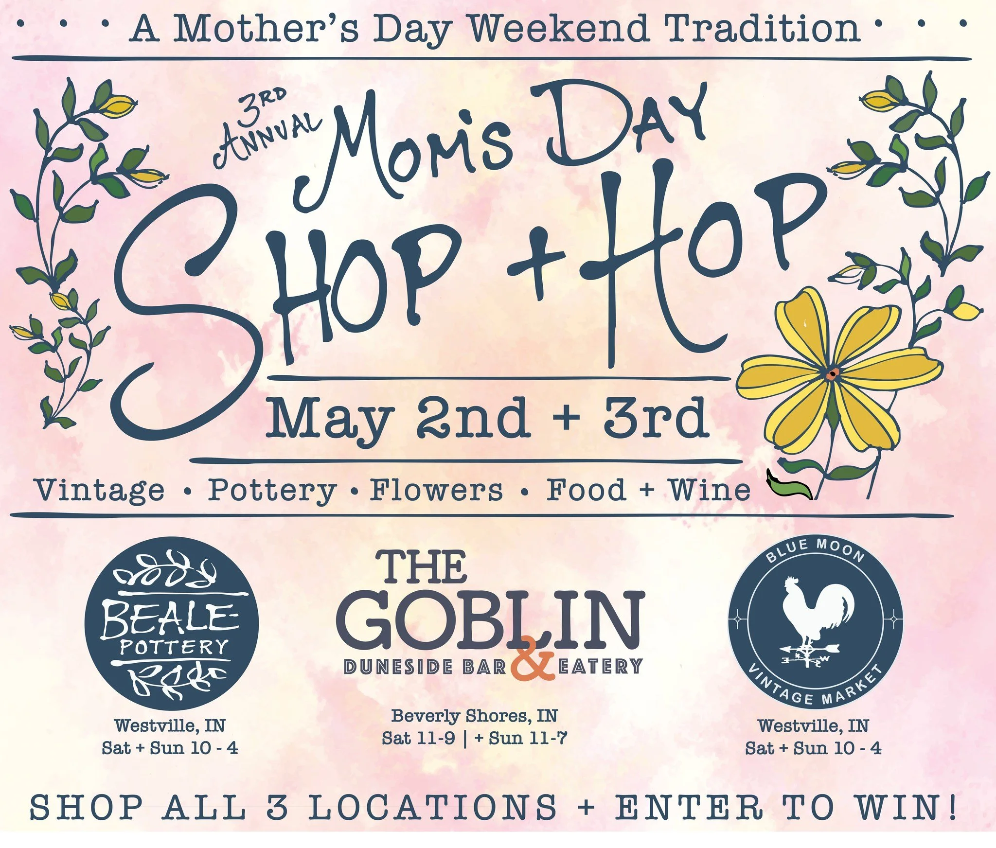 3rd Annual Mom's Day Shop + Hop! 