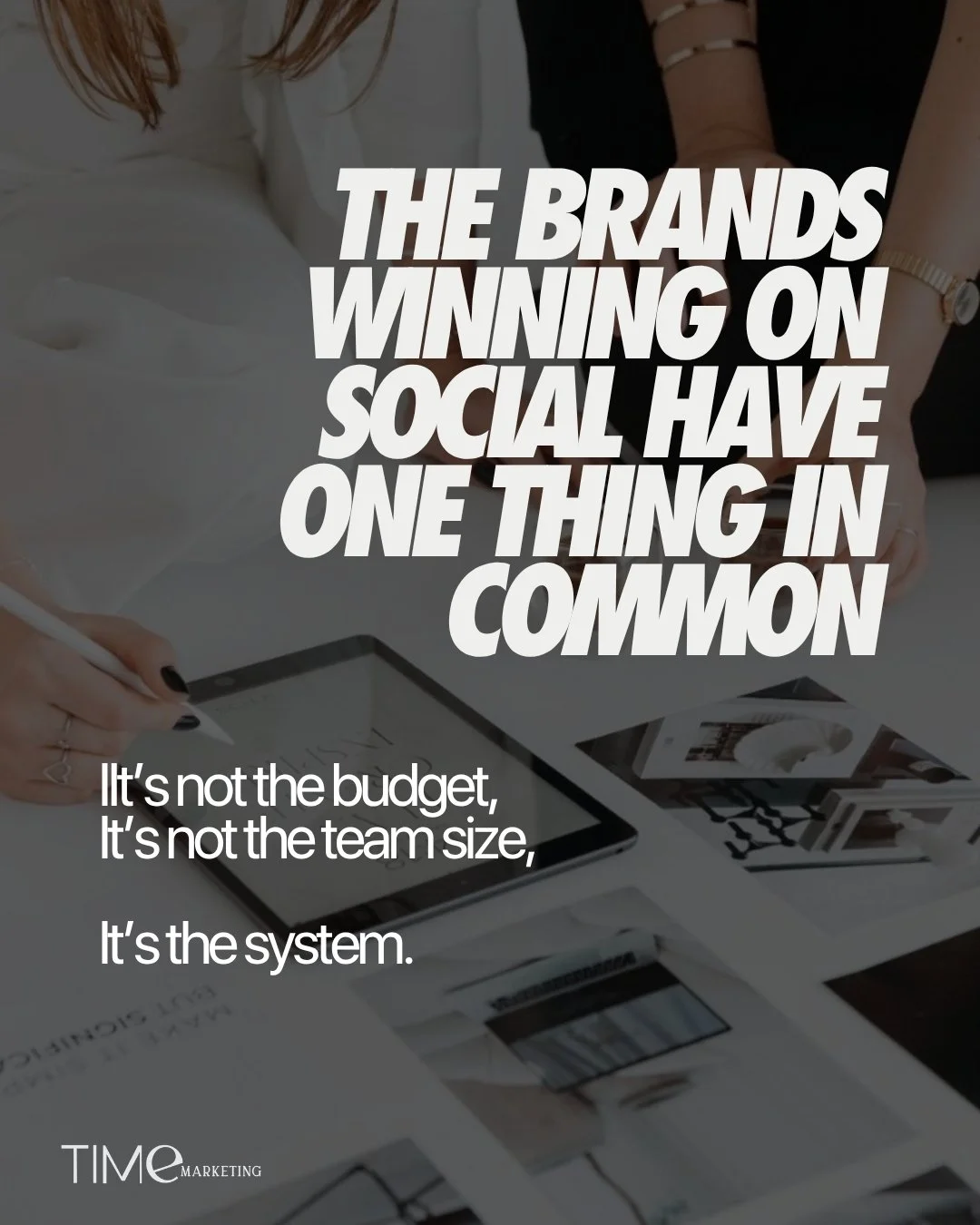 The brands killing it on social aren't winging it. They're working a system.

We're sharing 2 of our 5 must-haves for modern marketing creatives right here, the other three are on the blog, and they're the ones most people skip.

Swipe through, then 