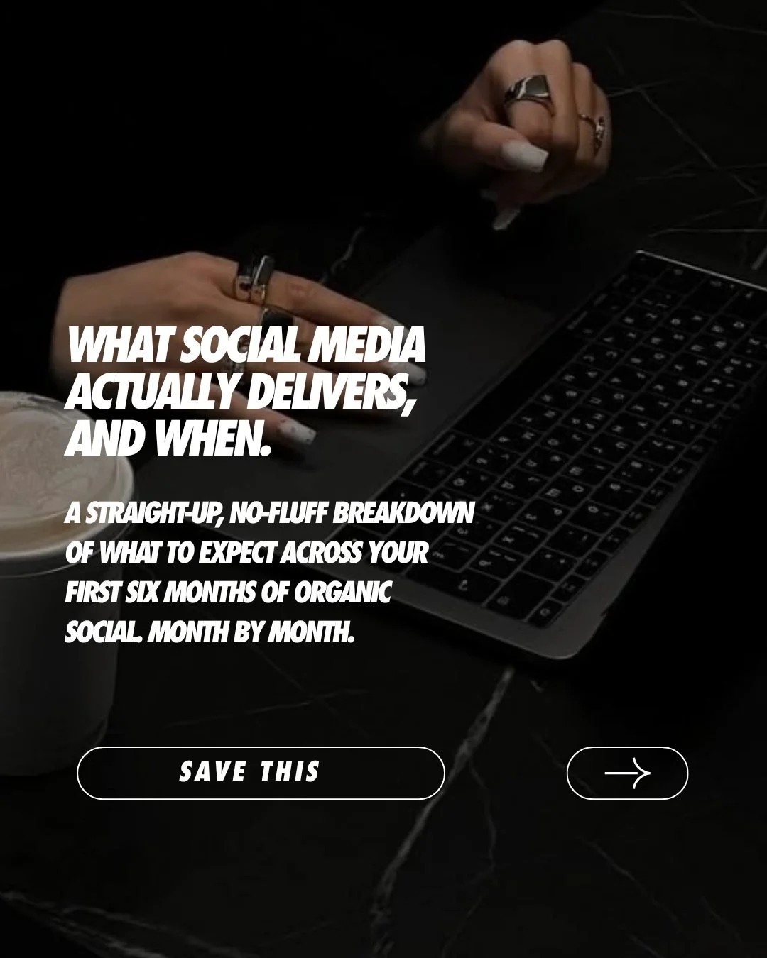 Nobody told you social media would feel like shouting into a void for the first 60 days. So we will. 

The brands killing it on social right now? They started six months ago, and they didn't stop when it felt pointless.

Swipe through for the honest,