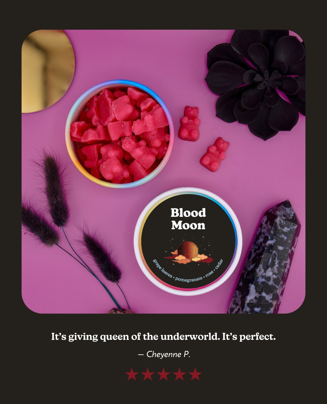 happy wax blood moon halloween customer review campaign