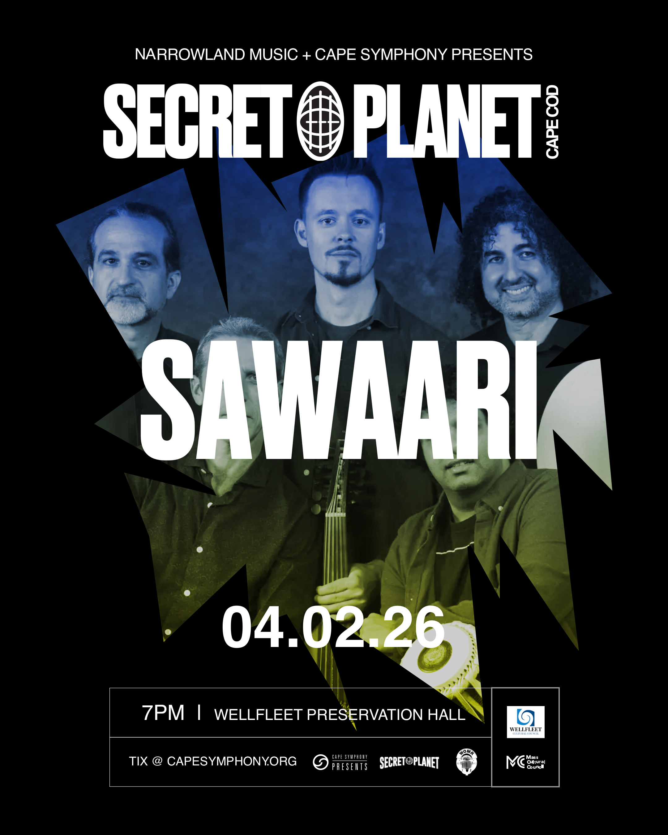 Sawaari - presented by Secret Planet Cape Cod and Narrowland Music