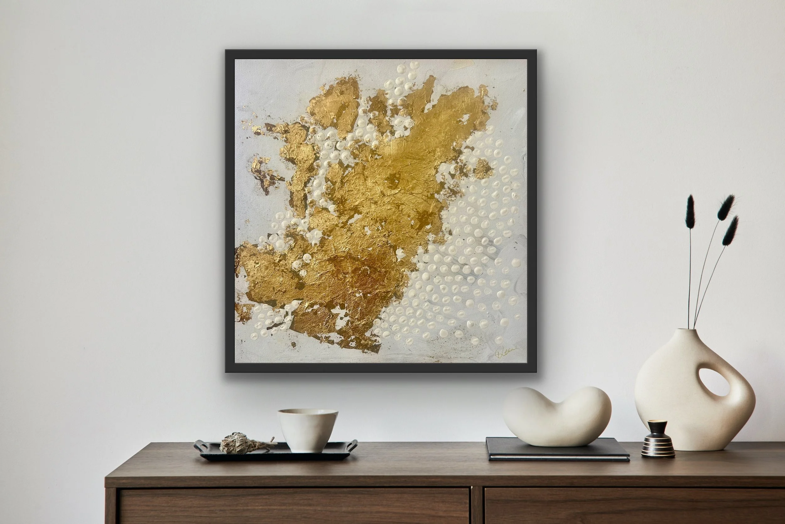 Gold Love (33 x 33cm Framed)