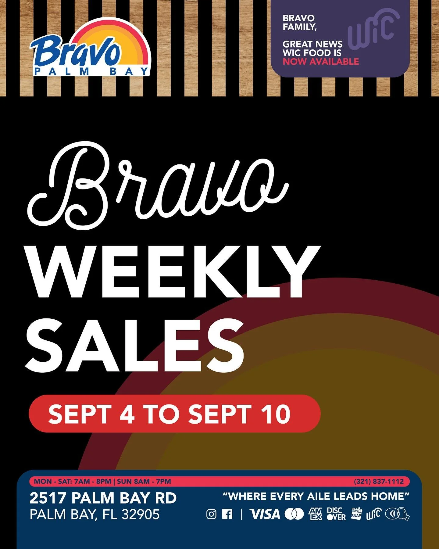BRAVO WEEKLY SALES ☀️
It&rsquo;s a brand-new week, and guess what? There are tons of incredible deals waiting to be discovered! Grab your shopping cart and let&rsquo;s go on a shopping spree!

🛒🛒🛒🛒🛒🛒🛒

VENTAS SEMANAL DE BRAVO ☀️
Es una nueva s