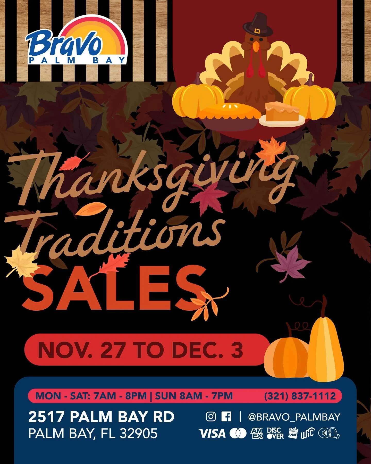 THANKSGIVING TRADITIONS SALES🍂🦃
Here are some amazing deals to enjoy this long weekend &amp; don&rsquo;t want to miss out.

🛒🛒🛒🛒🛒🛒🛒

VENTAS DE TRADICIONES DE ACCION DE GRACIAS 🍂🦃
Aqu&iacute; hay algunas ofertas incre&iacute;bles para disfr