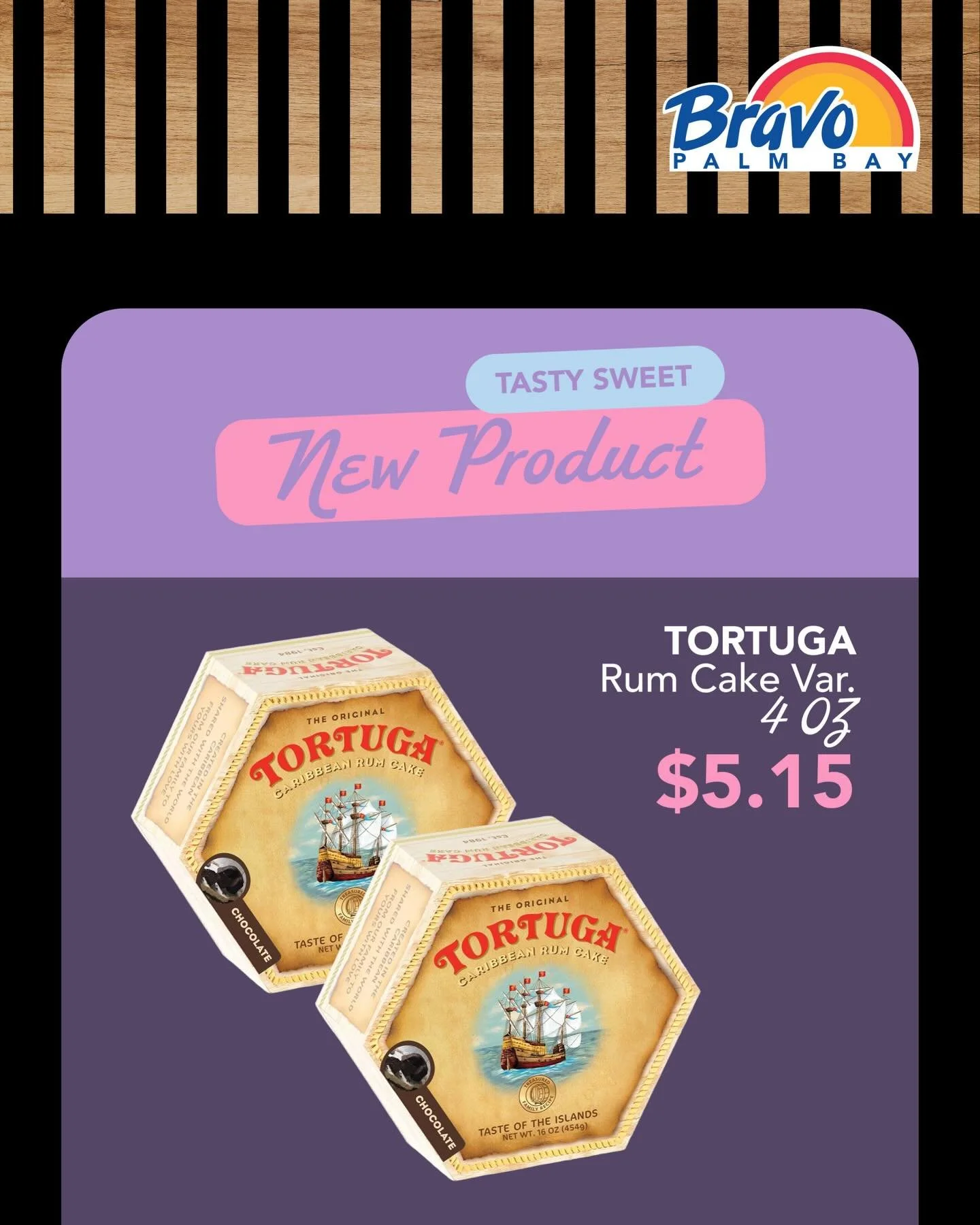 NEW PRODUCT ALERT 🚨 
Introducing new, delicious sweet Tortuga Rum Cakes that are perfect for sharing with your Family &amp; Loved ones!

📍2517 Palm Bay Road NE, Palm Bay FL
☎️ (321) 837-1112

🛒🛒🛒🛒🛒🛒🛒

ALERTA DE NUEVO PRODUCTO 🚨
&iexcl;Prese
