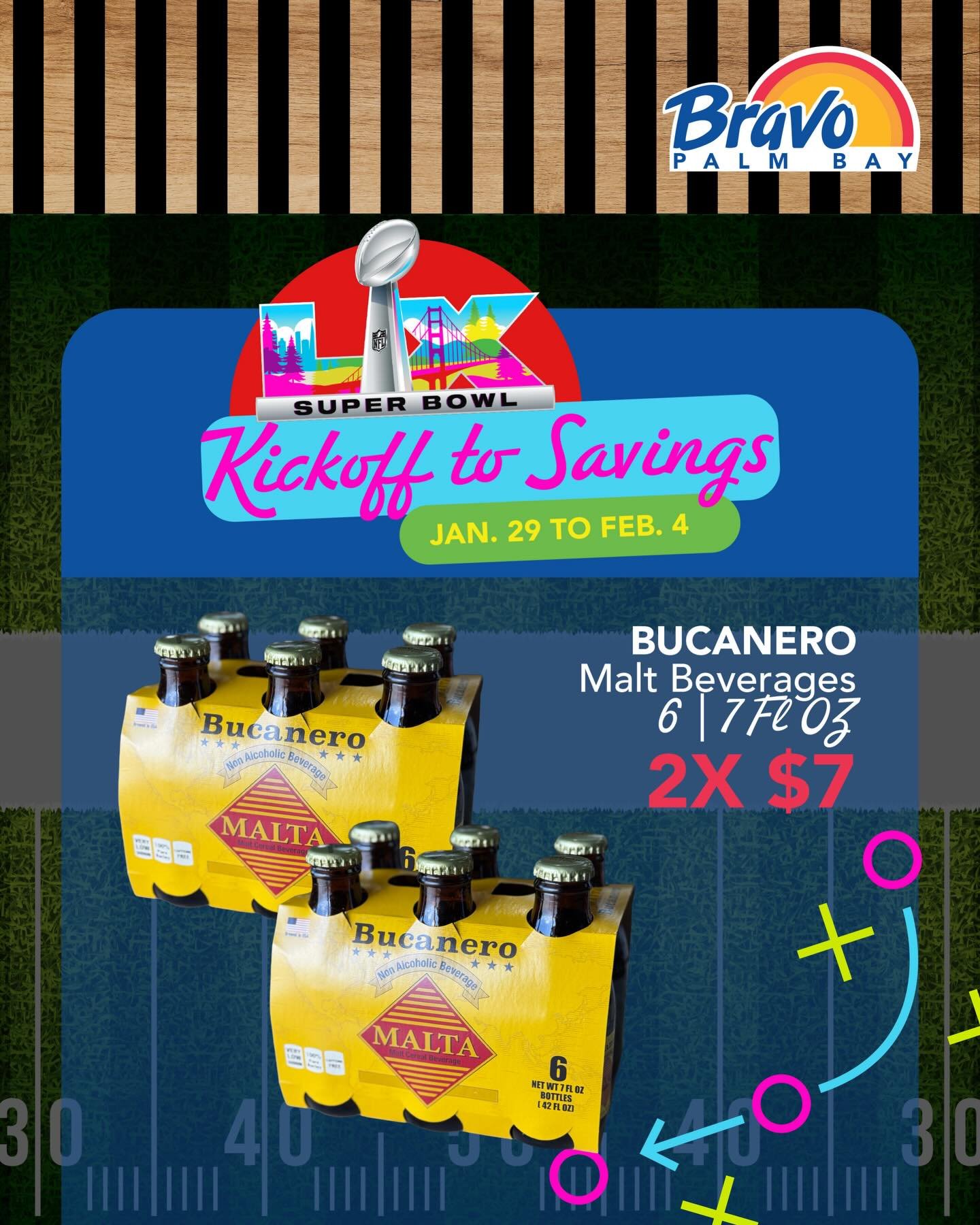 KICKOFF TO SAVINGS 🏈
Here is an extra deal you don&rsquo;t want to miss out before the game!

From Jan. 29th to Feb. 4th

📍2517 Palm Bay Road NE, Palm Bay FL
☎️ (321) 837-1112

🛒🛒🛒🛒🛒🛒🛒

INICIO DE LOS AHORROS 🏈
&iexcl;Aqu&iacute; tienes una 