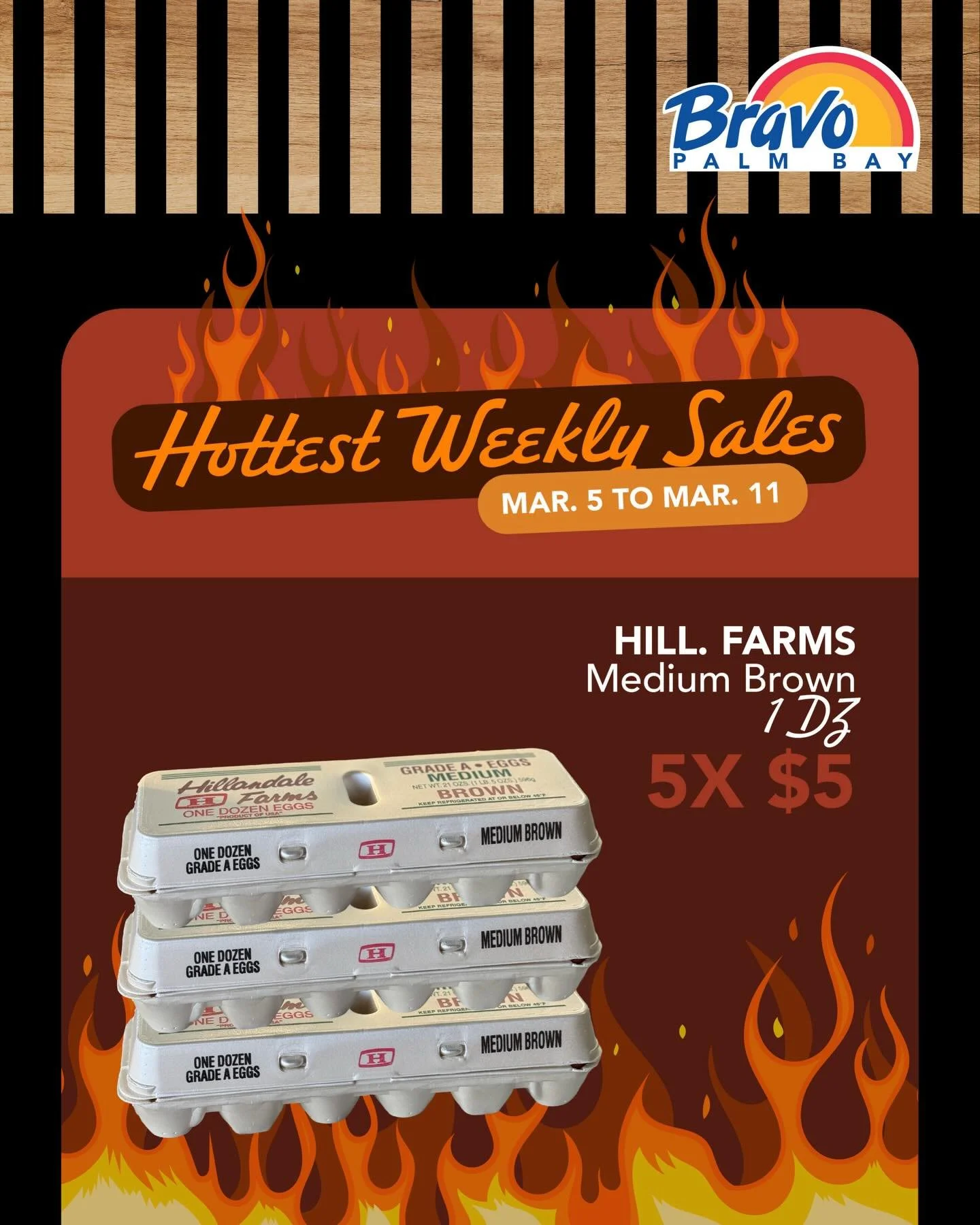 HOTTEST WEEKLY SALES 🔥
We keep on bringing the Hottest Deals that cannot be found anywhere else. Pass by our store to score yours.

From Mar. 5th to Mar. 11th.

📍2517 Palm Bay Road NE, Palm Bay FL
☎️ (321) 837-1112

🛒🛒🛒🛒🛒🛒🛒

VENTAS SEMANALES