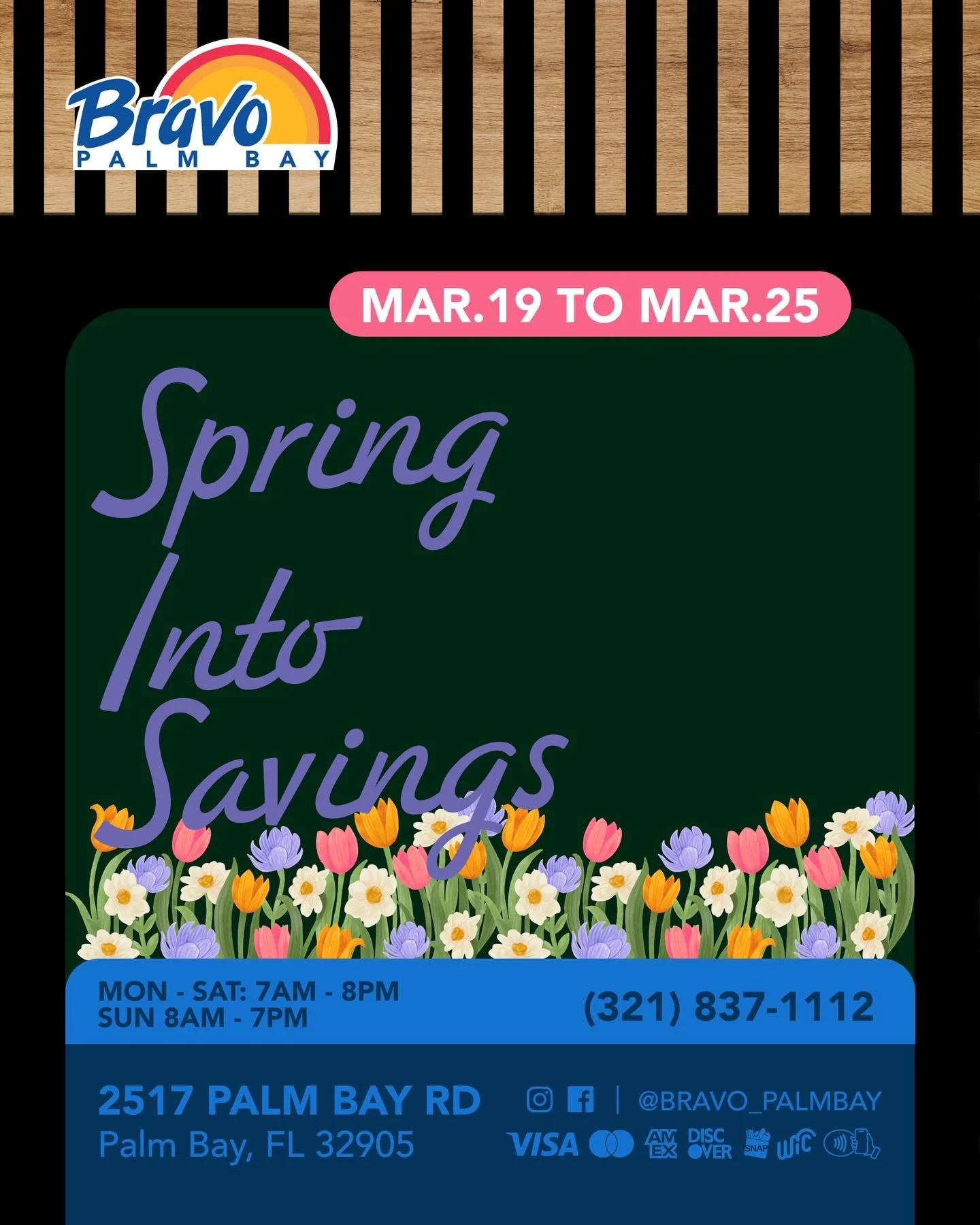 SPRING INTO SAVINGS 💐
It&rsquo;s time to dive in into the Spring with amazing deals that cannot be overlooked, pass by our store to get yours.

From Mar. 19th to Mar. 25th.

📍2517 Palm Bay Road NE, Palm Bay FL
☎️ (321) 837-1112

🛒🛒🛒🛒🛒🛒🛒

AHO