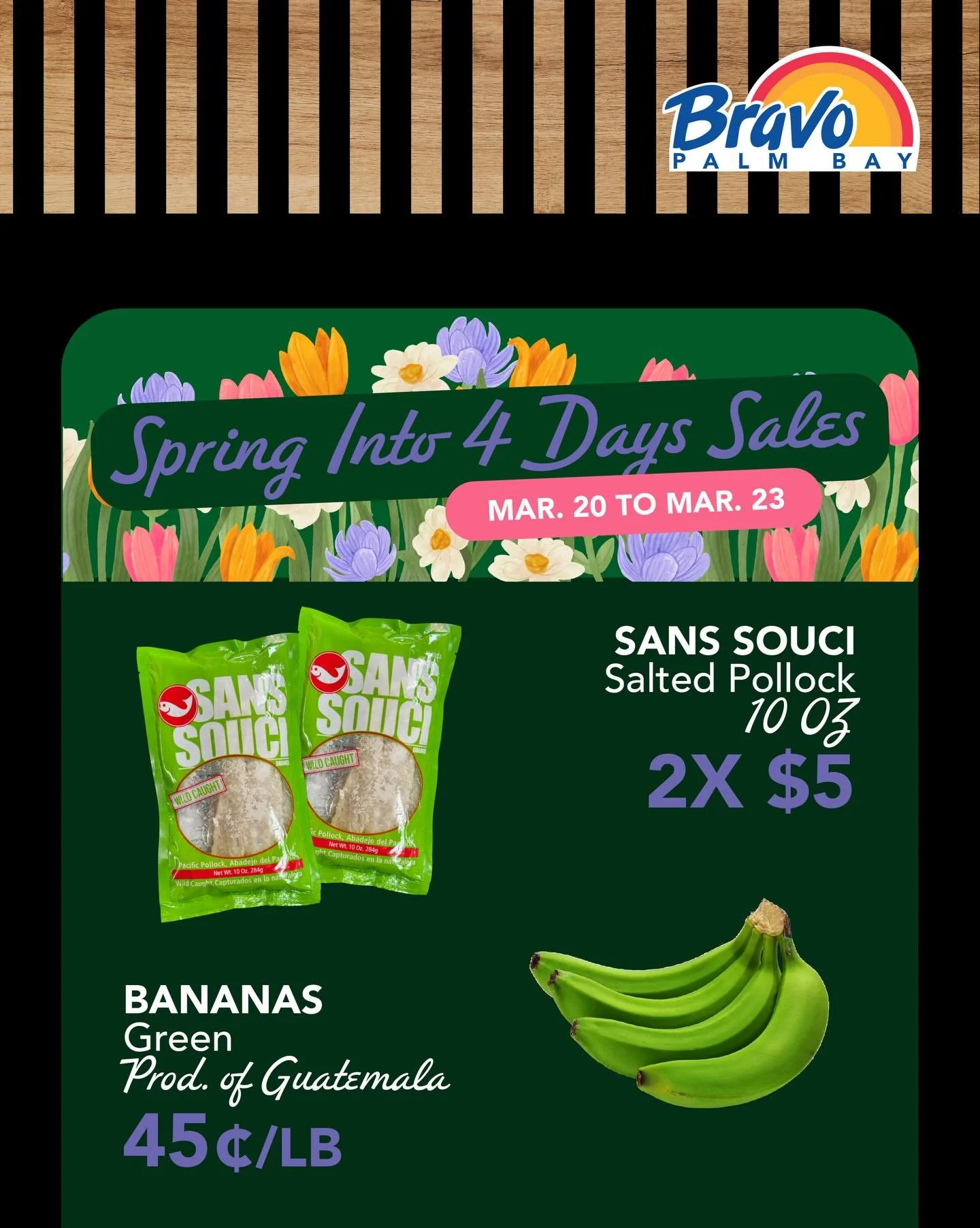 SPRING INTO 4 DAYS SALES💐
Time to energize your Spring with these amazing deals. Pass by our store to grab yours.

From Mar. 20th to Mar. 23rd.

📍2517 Palm Bay Road NE, Palm Bay FL
☎️ (321) 837-1112

🛒🛒🛒🛒🛒🛒🛒

VENTAS DE 4 D&Iacute;AS DE PRIMA